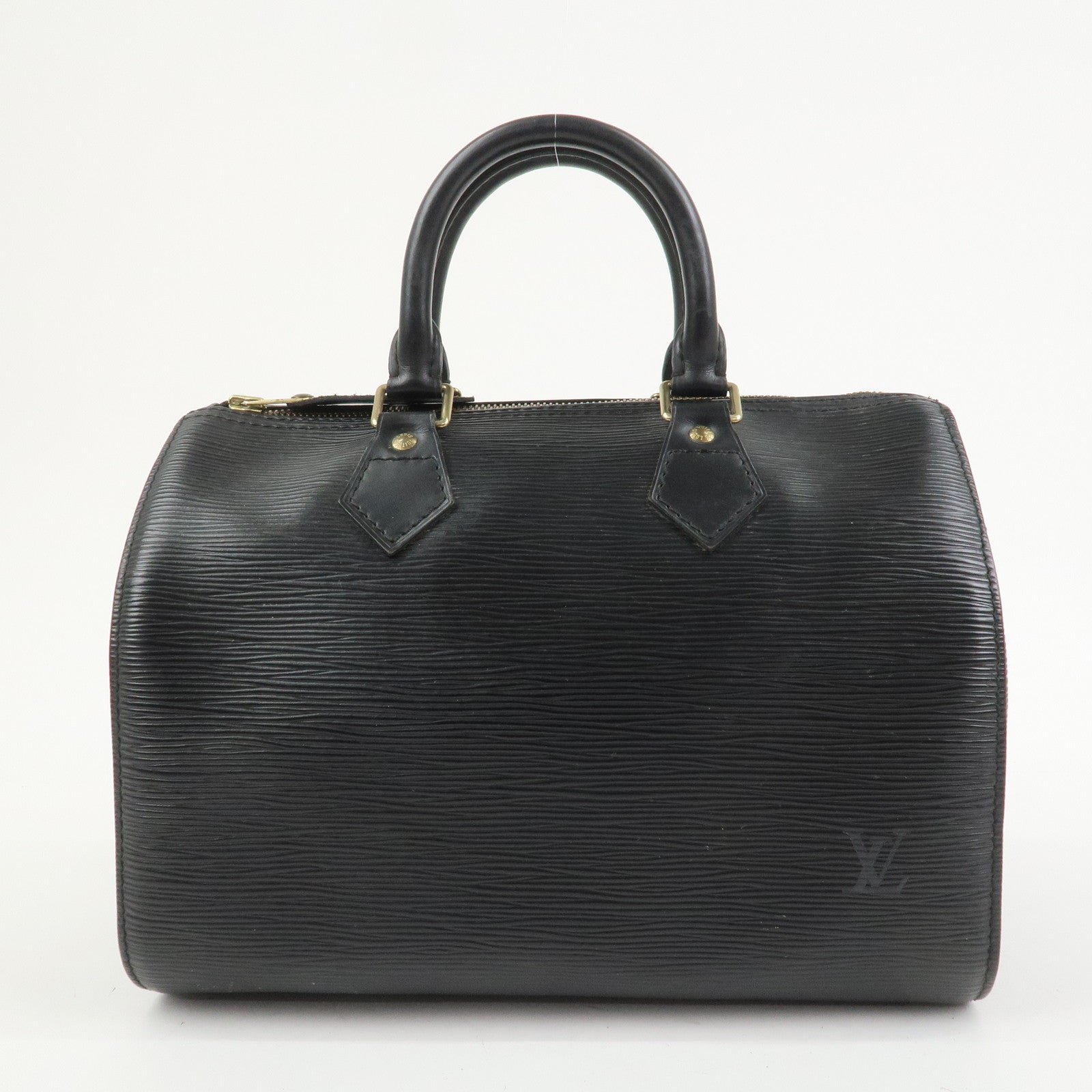 Louis Vuitton Epi Leather Speedy 25 Hand Bag Boston Bag Noir M59032