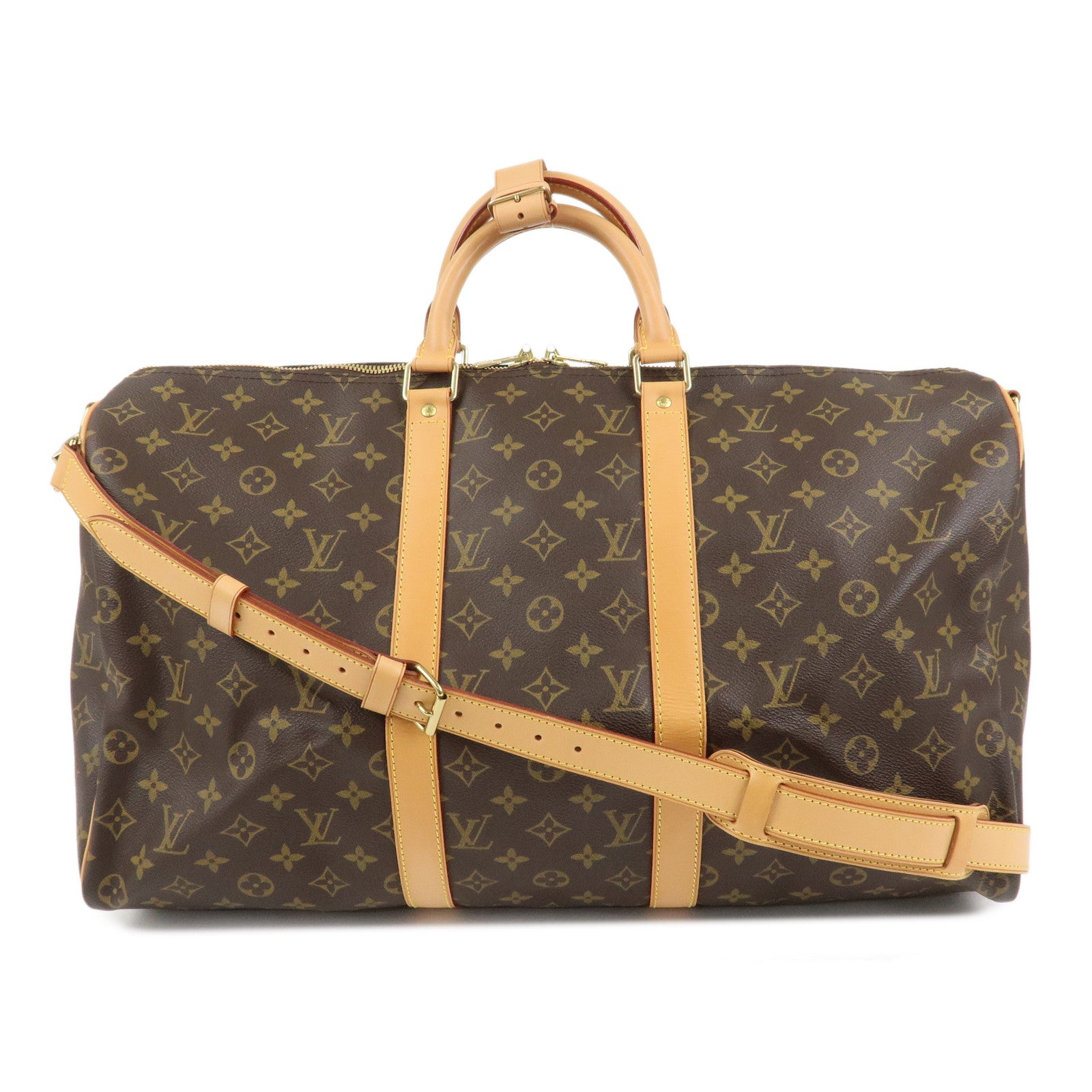 Louis Vuitton Monogram Keep All 50 Bandouliere Boston Bag M41416