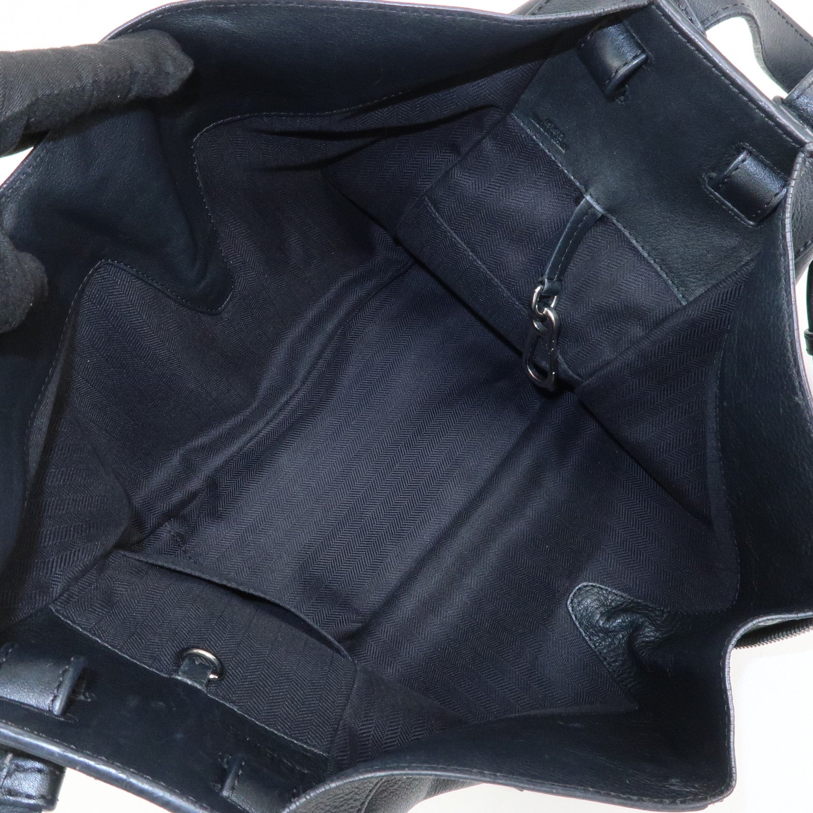 LOEWE Hammock Medium Leather Shoulder Bag Hand Bag Black