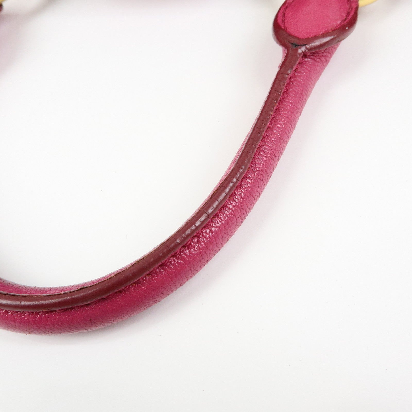 MIU MIU Madras Leather 2Way Bag Hand Bag Shoulder Bag Pink