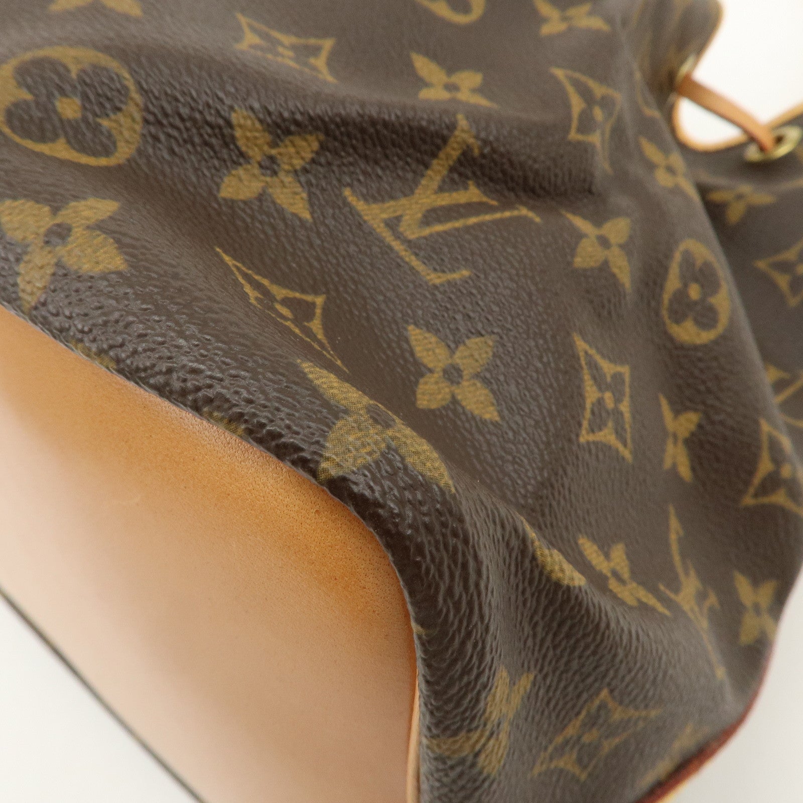 Louis Vuitton Monogram Petit Noe Shoulder Bag Brown M42226