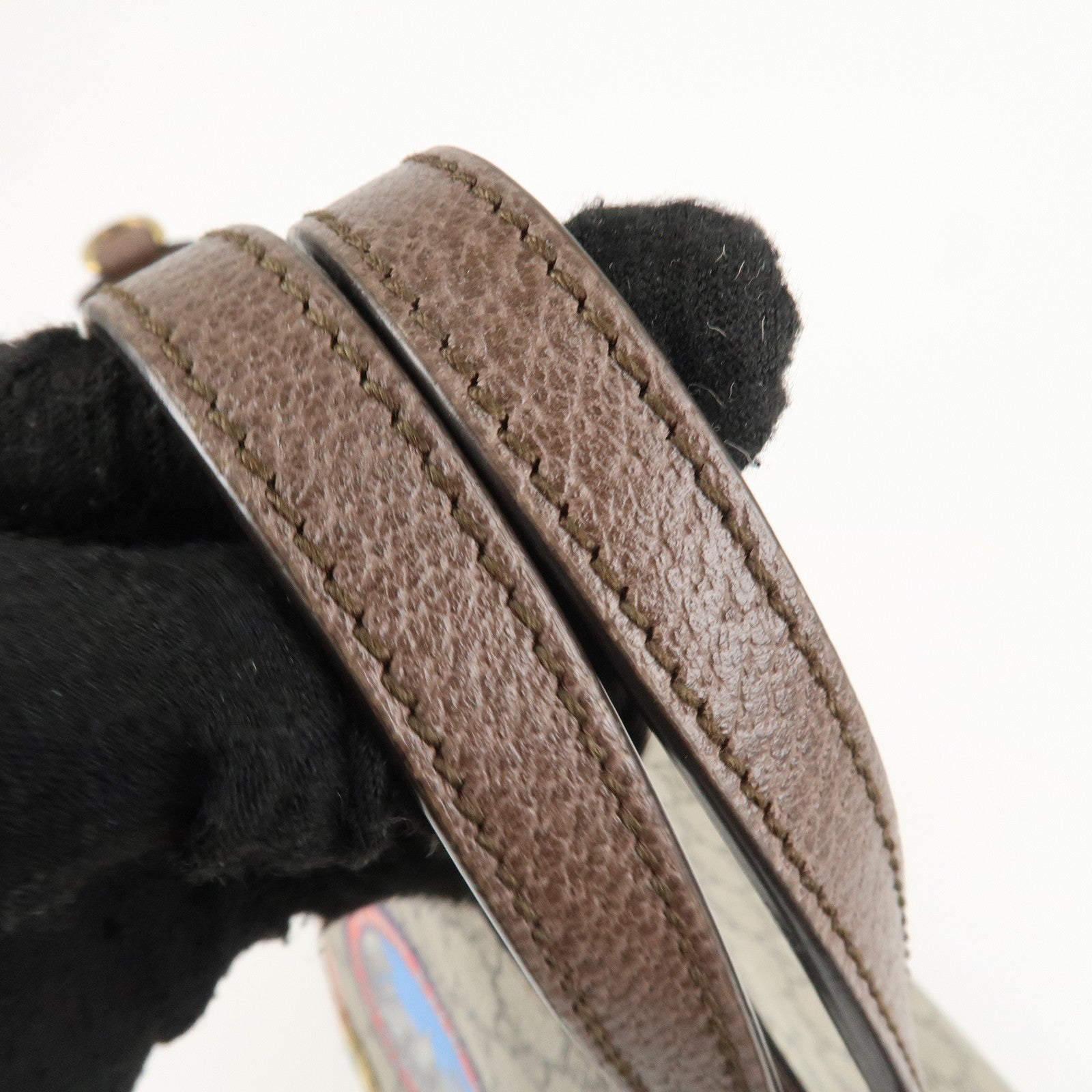 GUCCI GG Supreme Canvas Leather 2WAY Tote Bag Beige Brown 474085 Used