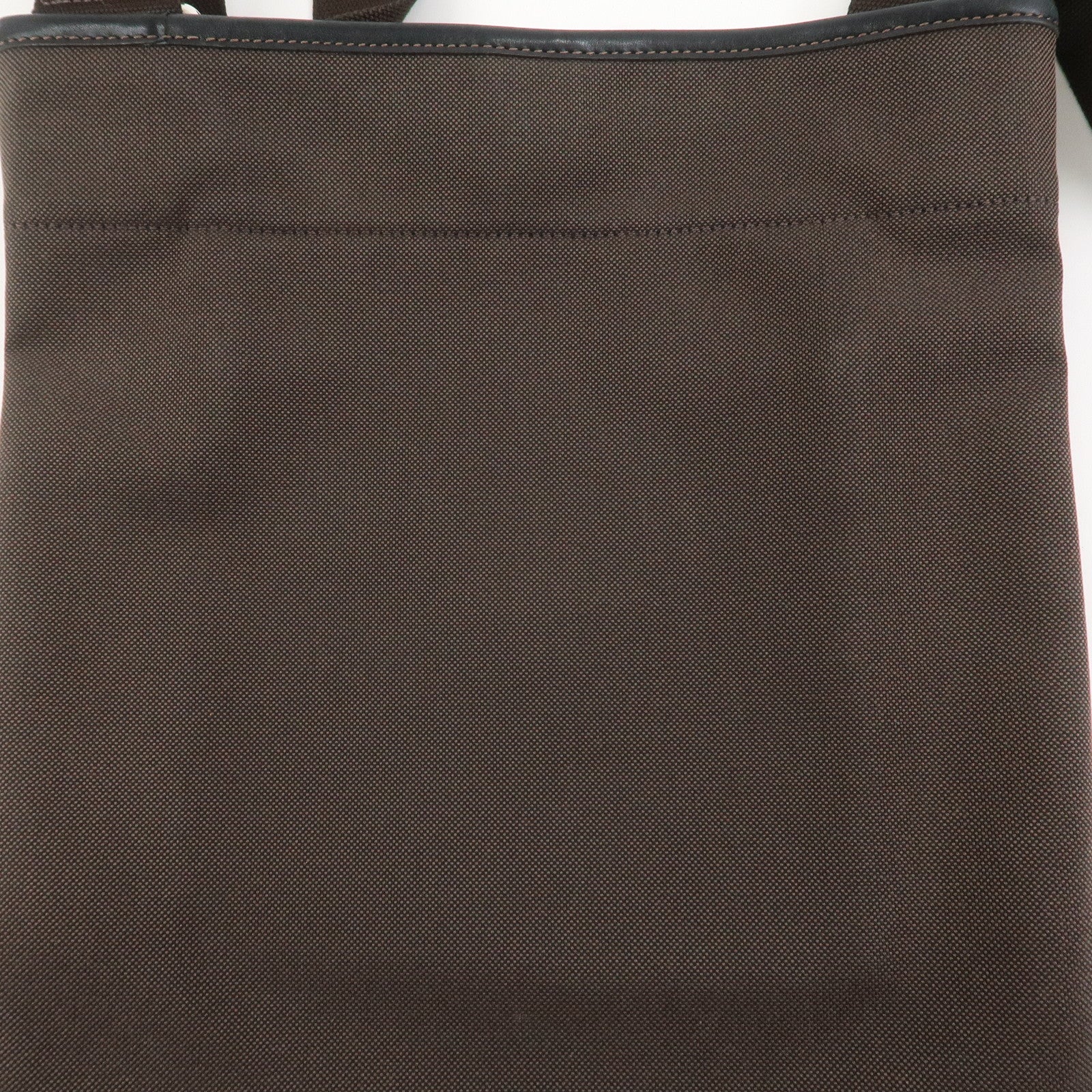 PRADA Logo Jacguard Shoulder Bag Crossbody Bag Brown VA0655