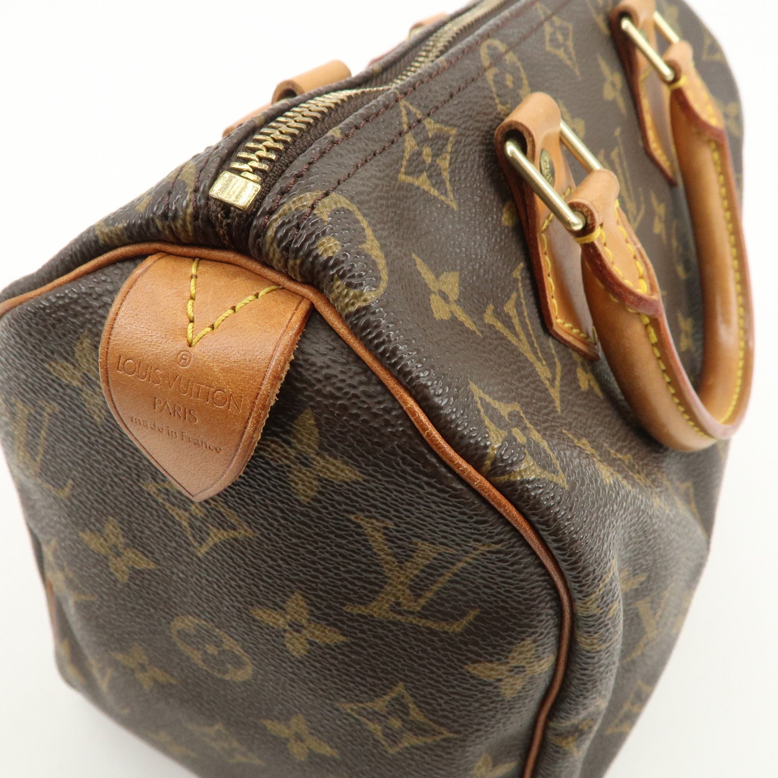 Louis Vuitton Monogram Speedy 25 Boston Bag Hand Bag Brown M41528