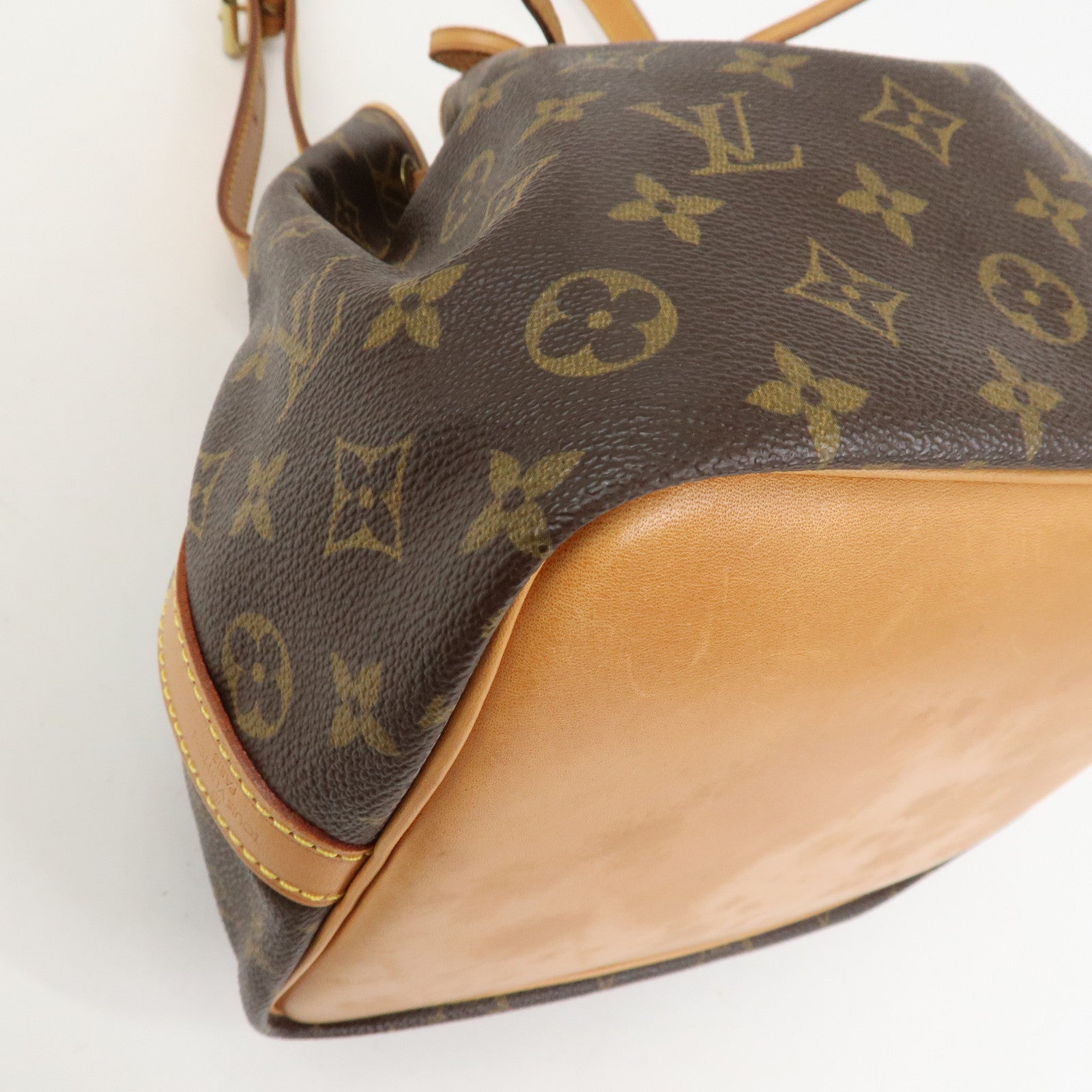 Louis Vuitton Monogram Canvas Petit Noe Shoulder Bag Brown M42226