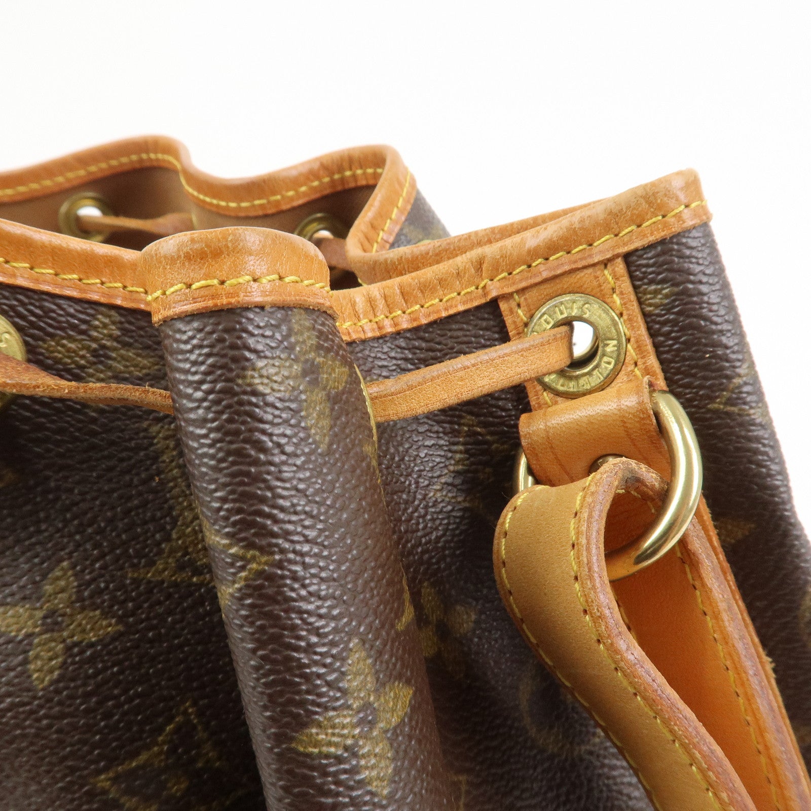 Louis Vuitton Monogram Petit Noe Shoulder Bag Brown M42226