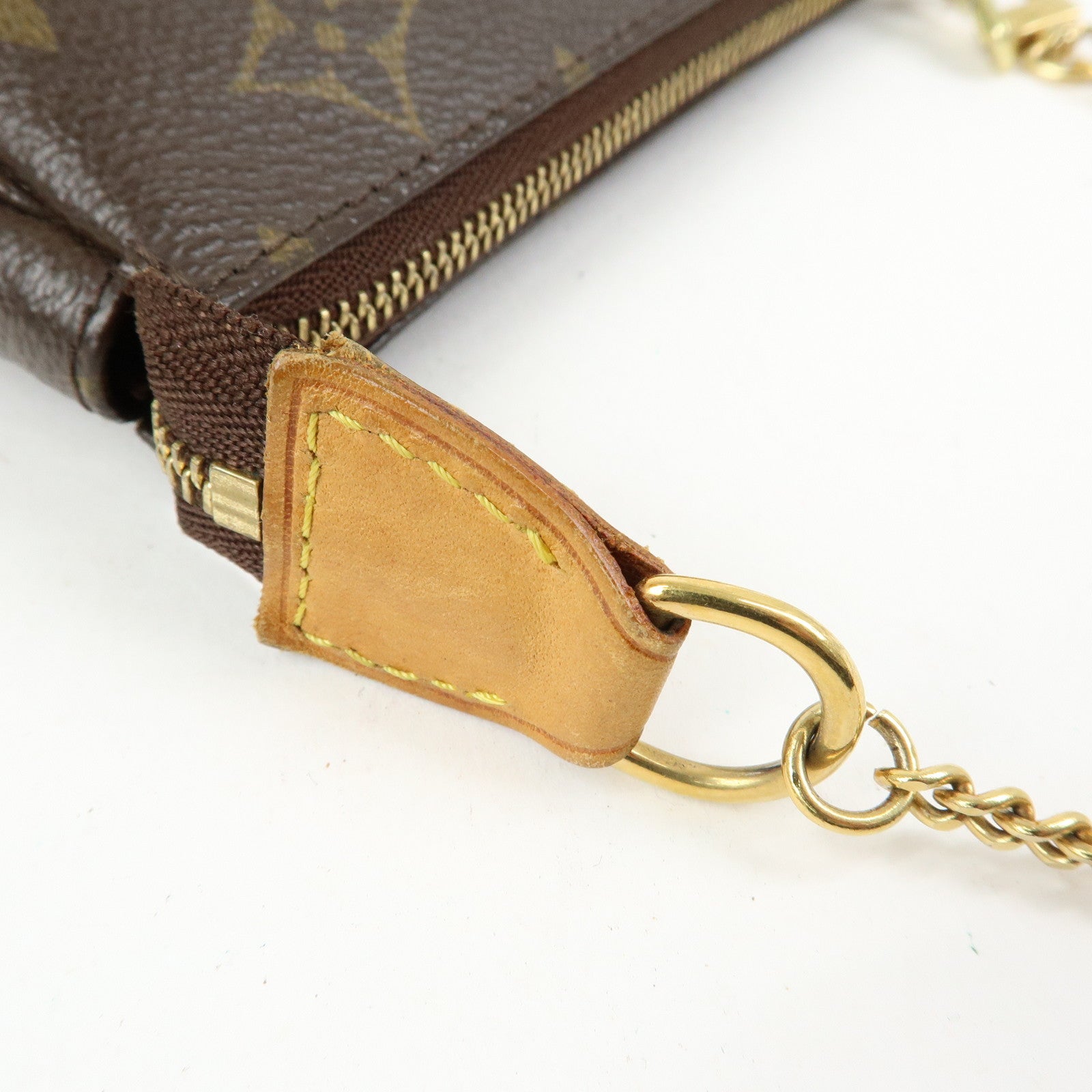 Louis Vuitton Monogram Mini Pochette Accessoires Hand Bag M58009