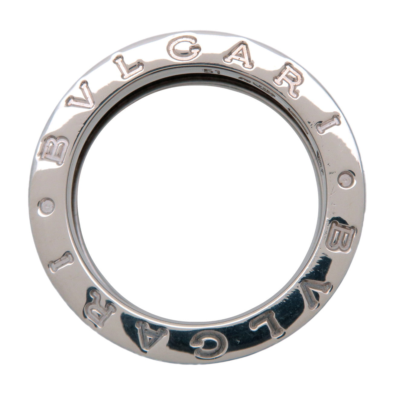 BVLGARI B-Zero1 Save the Children Ring SV925 Black Ceramic US5.5