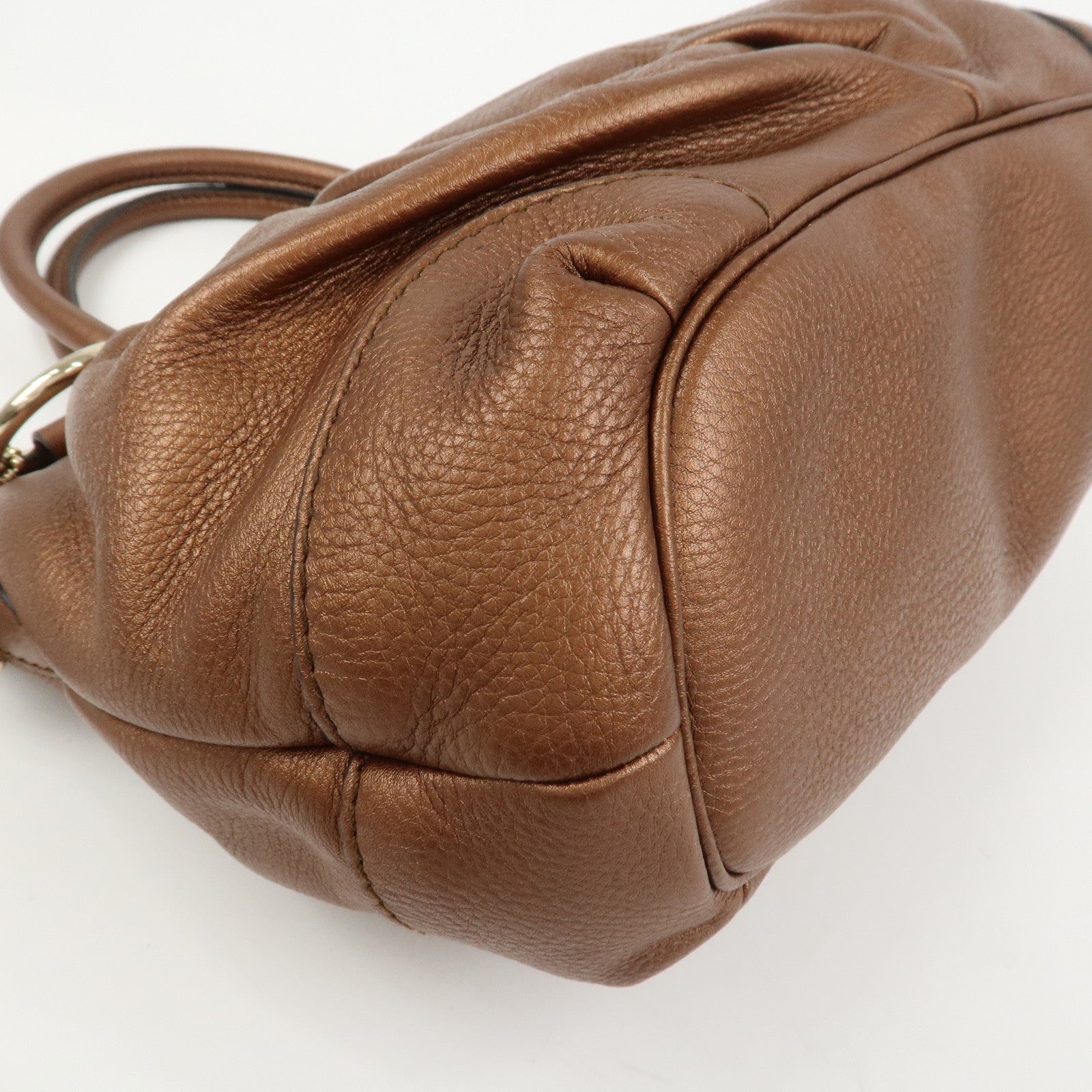 GUCCI Interlocking G Leather 2Way Bag Shoulder Bag Hand Bag 247902