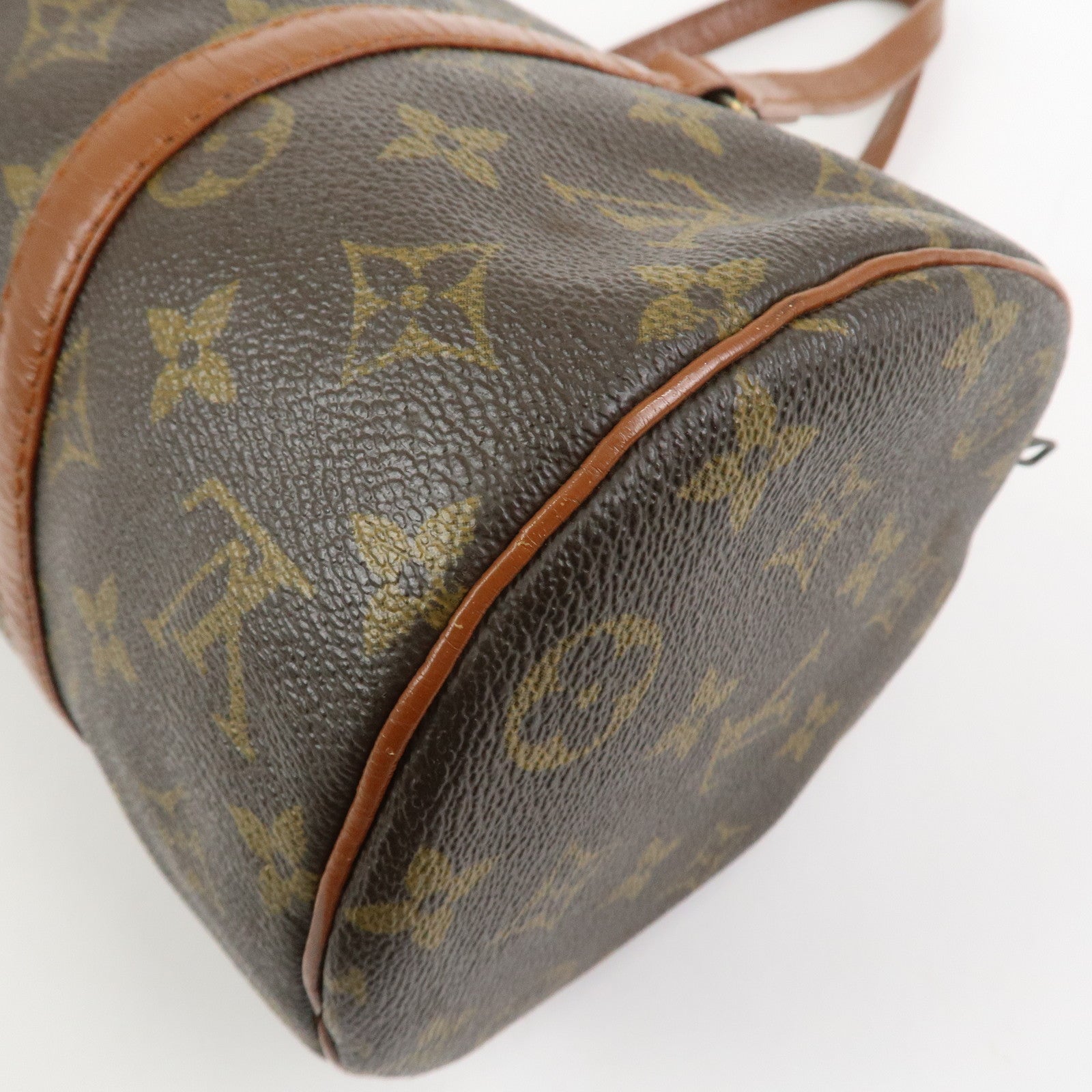 Louis Vuitton Monogram Papillon 30 Hand Bag Brown Old Style M51365