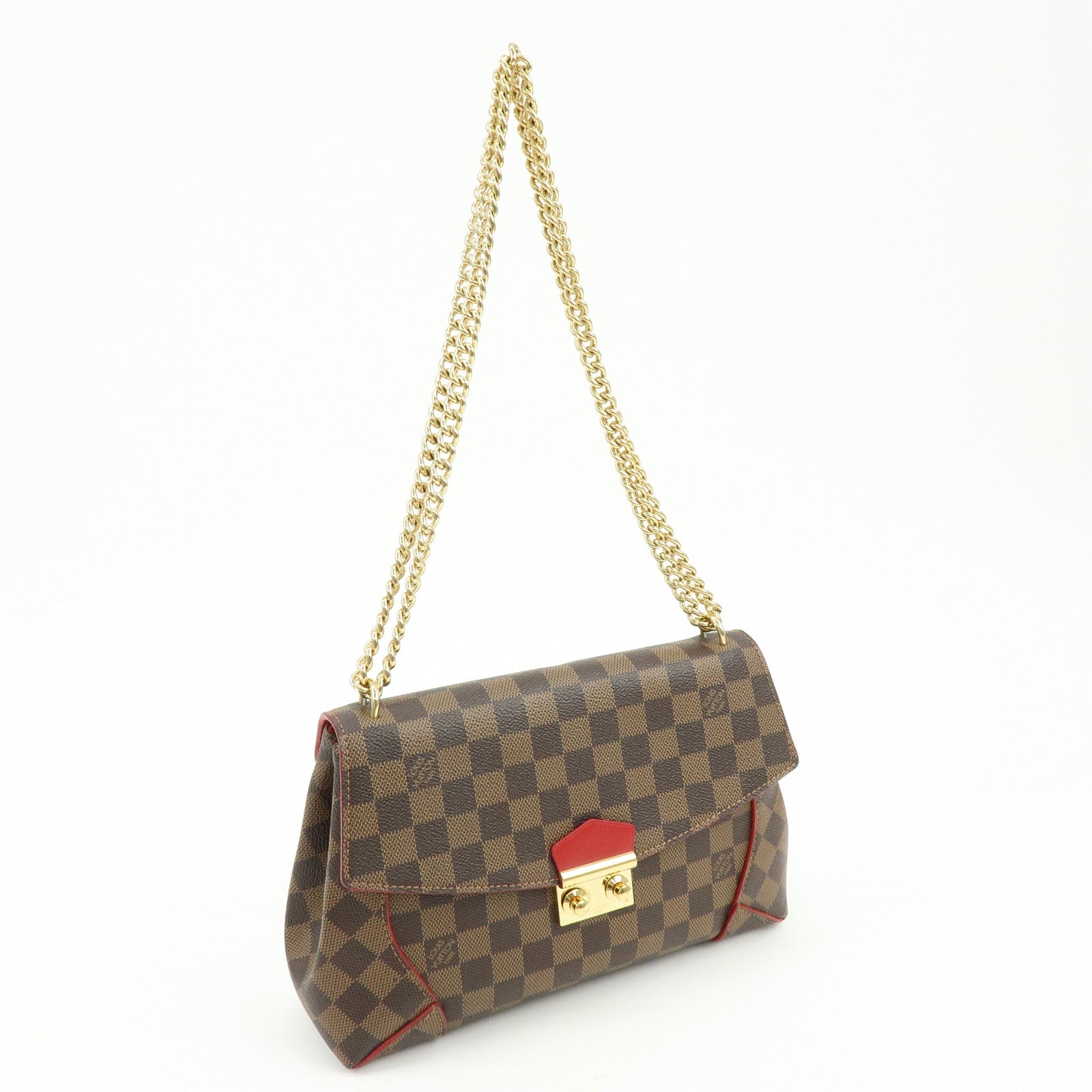 Louis Vuitton Damier Ebene Kaisa Clutch Chain Shoulder Bag N41596