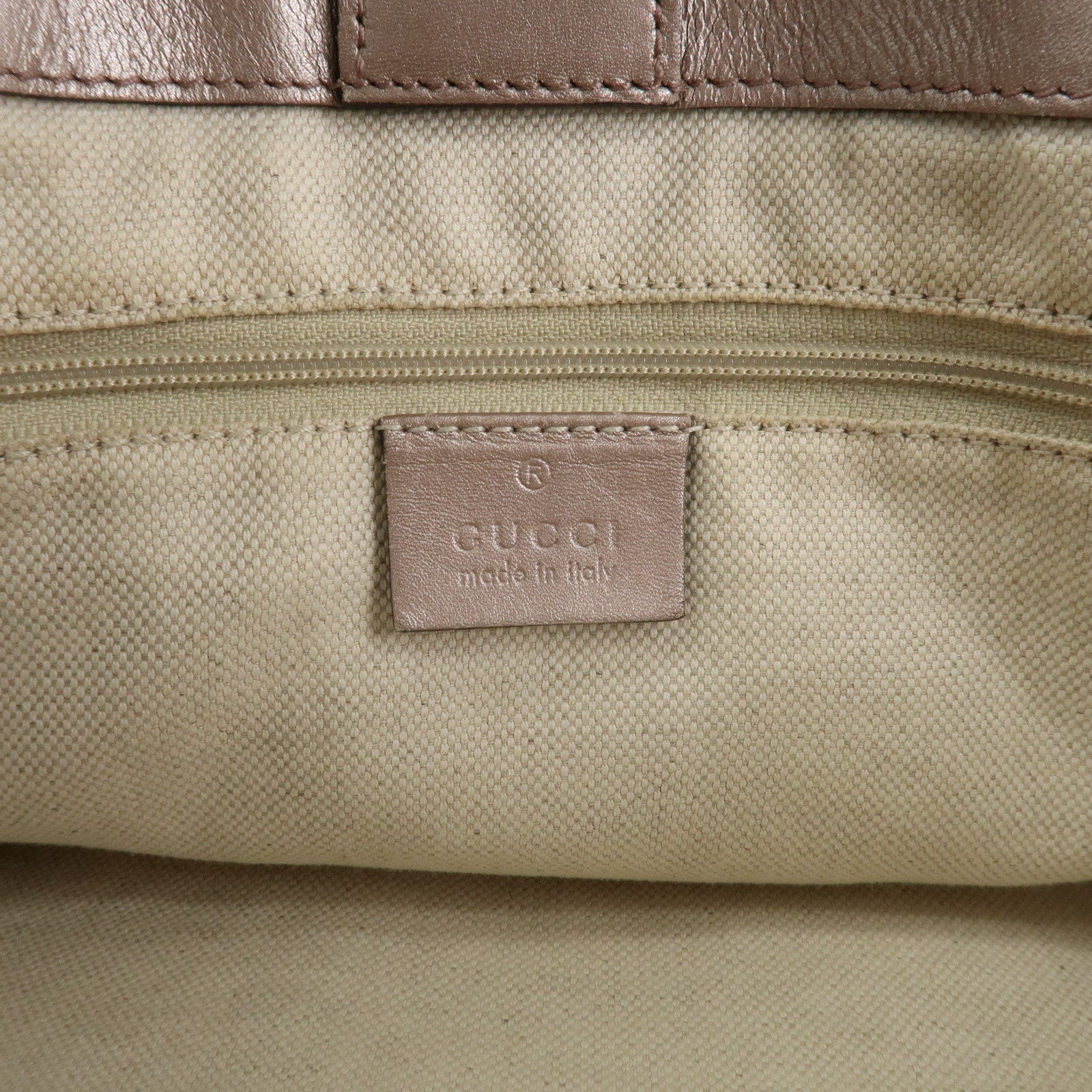 GUCCI Micro Guccissima Leather Shoulder Bag Metallic Pink 296835