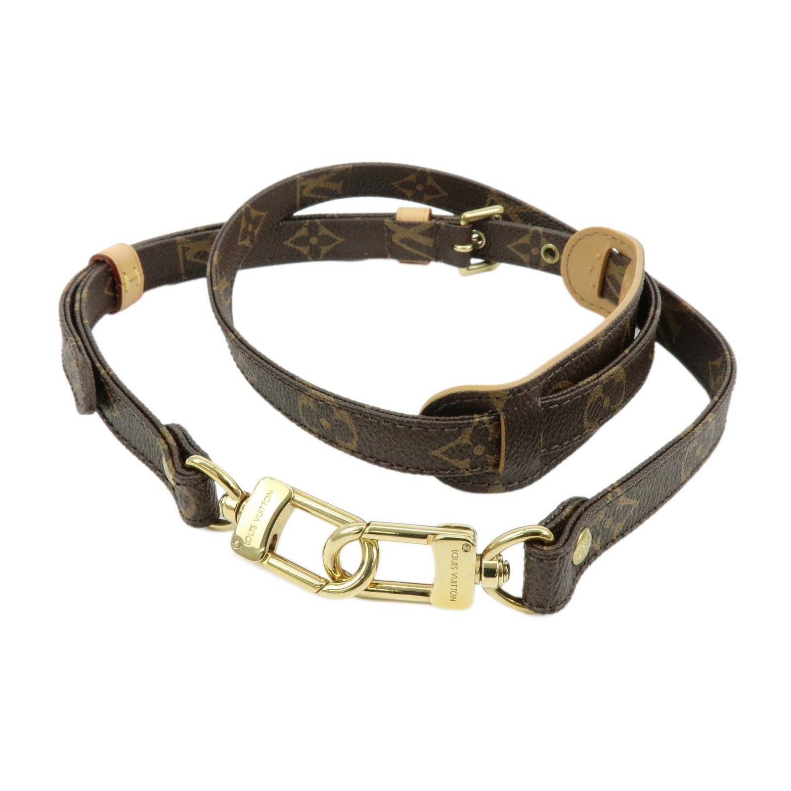 Louis Vuitton Monogram Adjustable Shoulder Strap Brown 120cm J52315