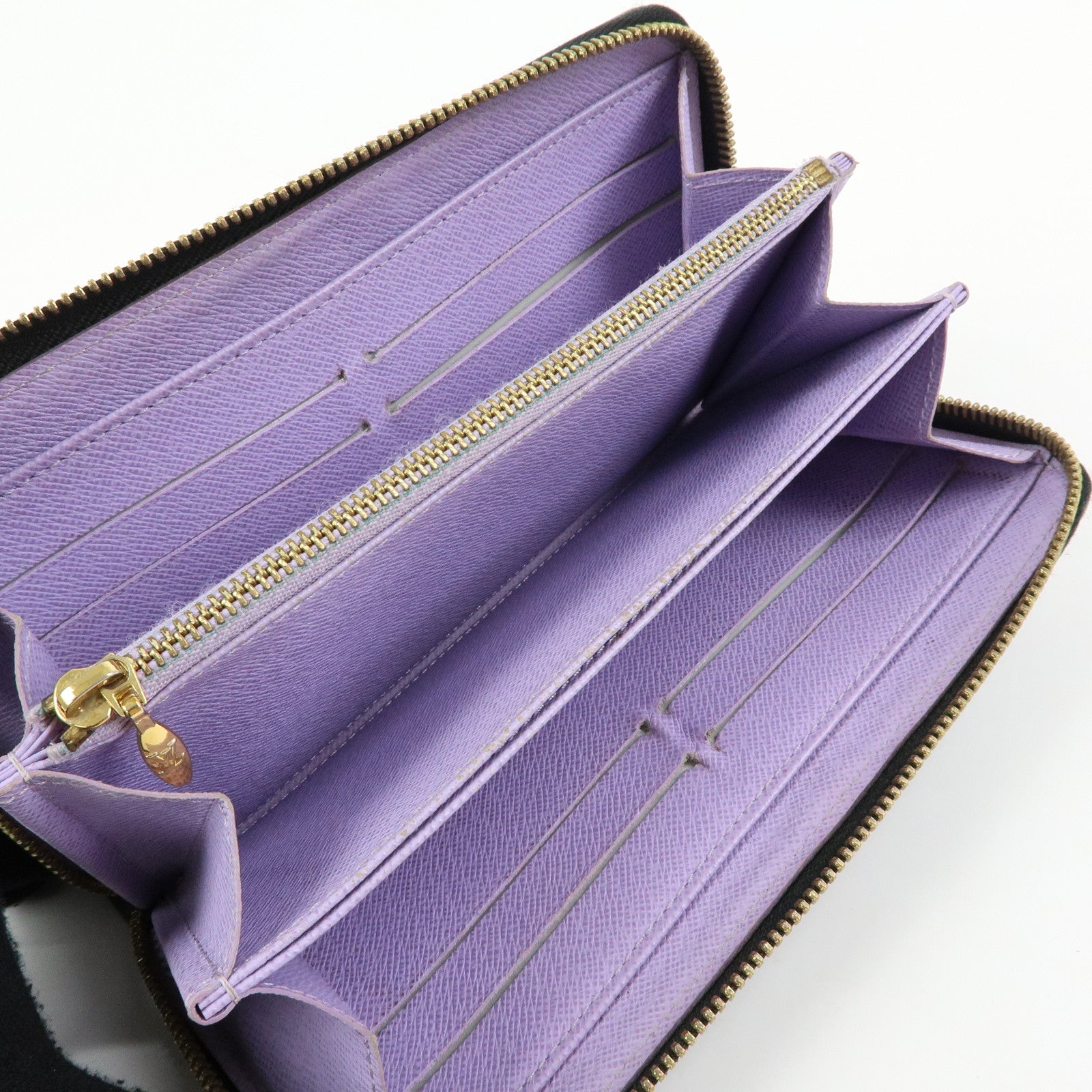 Louis Vuitton Monogram Multi Color Zippy Wallet Violet M60275
