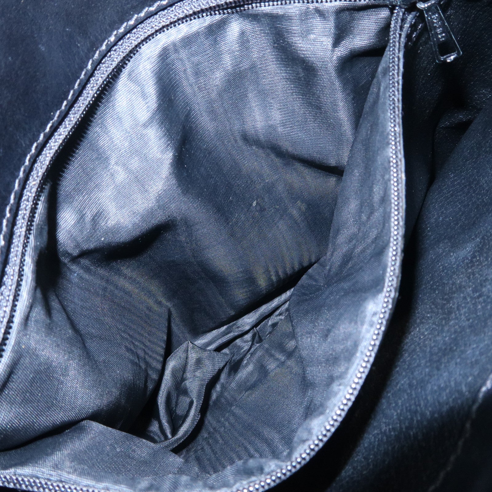 CELINE Macadam PVC Leather Shoulder Bag Hand Bag Black Brown