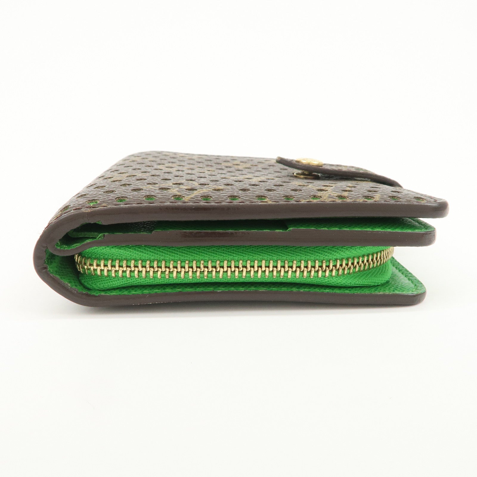 Louis Vuitton Monogram Perfor Compact Zip Bi-fold Wallet M95218