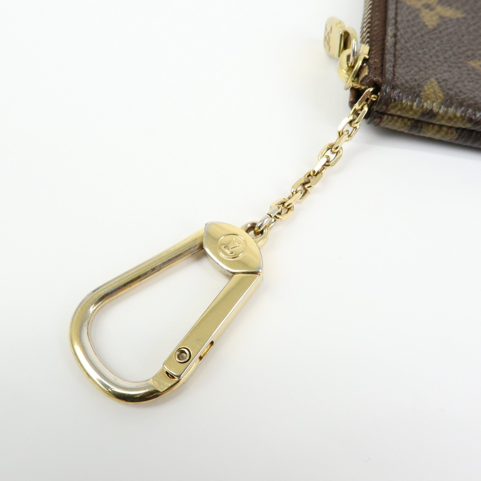 Louis Vuitton Monogram Pochette Cles Coin Case Key Case M62650