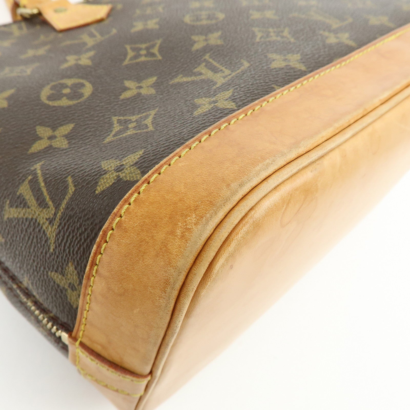 Louis Vuitton Monogram Alma Hand Bag Brown M51130