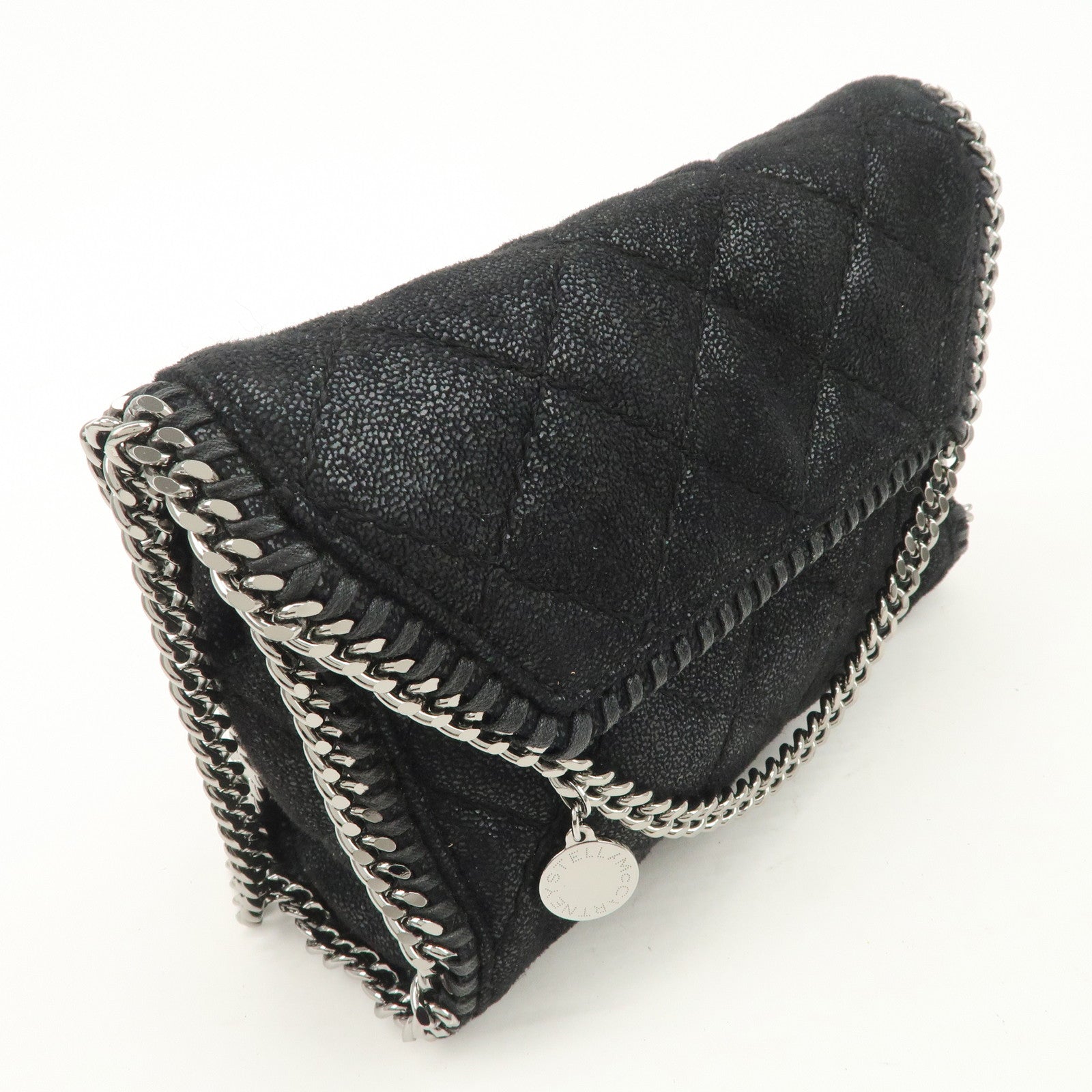 STELLA MCCARTNEY Falabella Quilting 2Way Hand Shoulder Bag Black