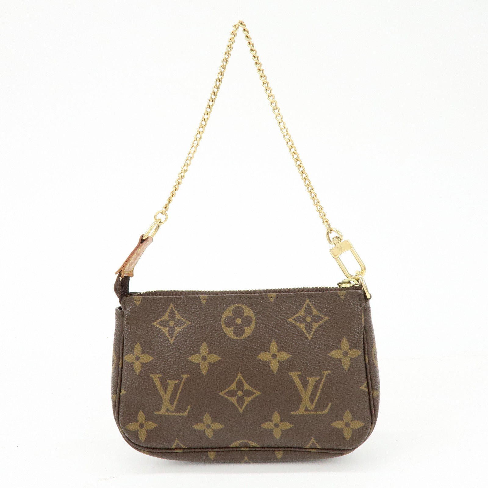Louis Vuitton Monogram Mini Pochette Accessoires Hand Bag M58009