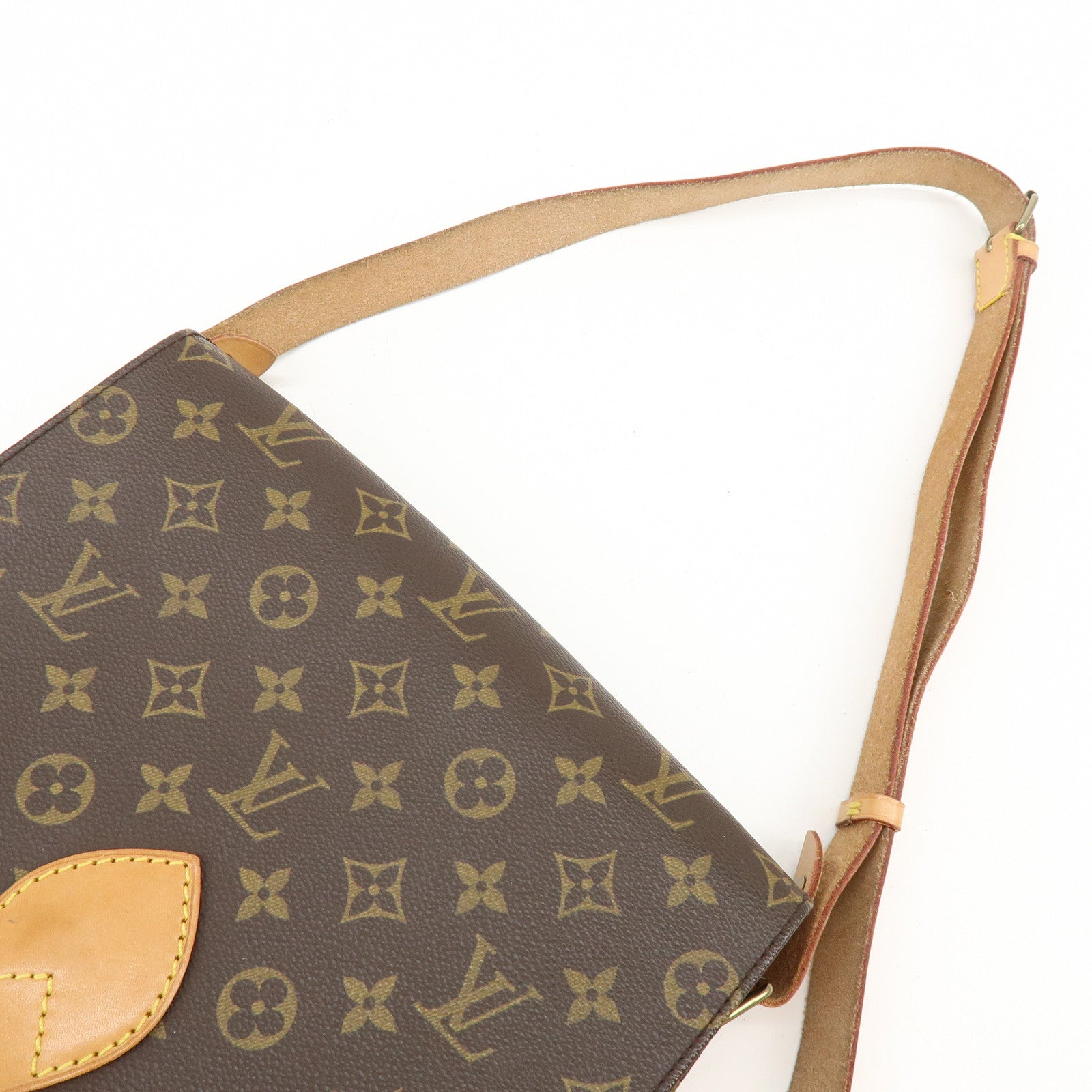 Louis Vuitton Monogram Cartouchiere GM Shoulder Bag Brown M51252