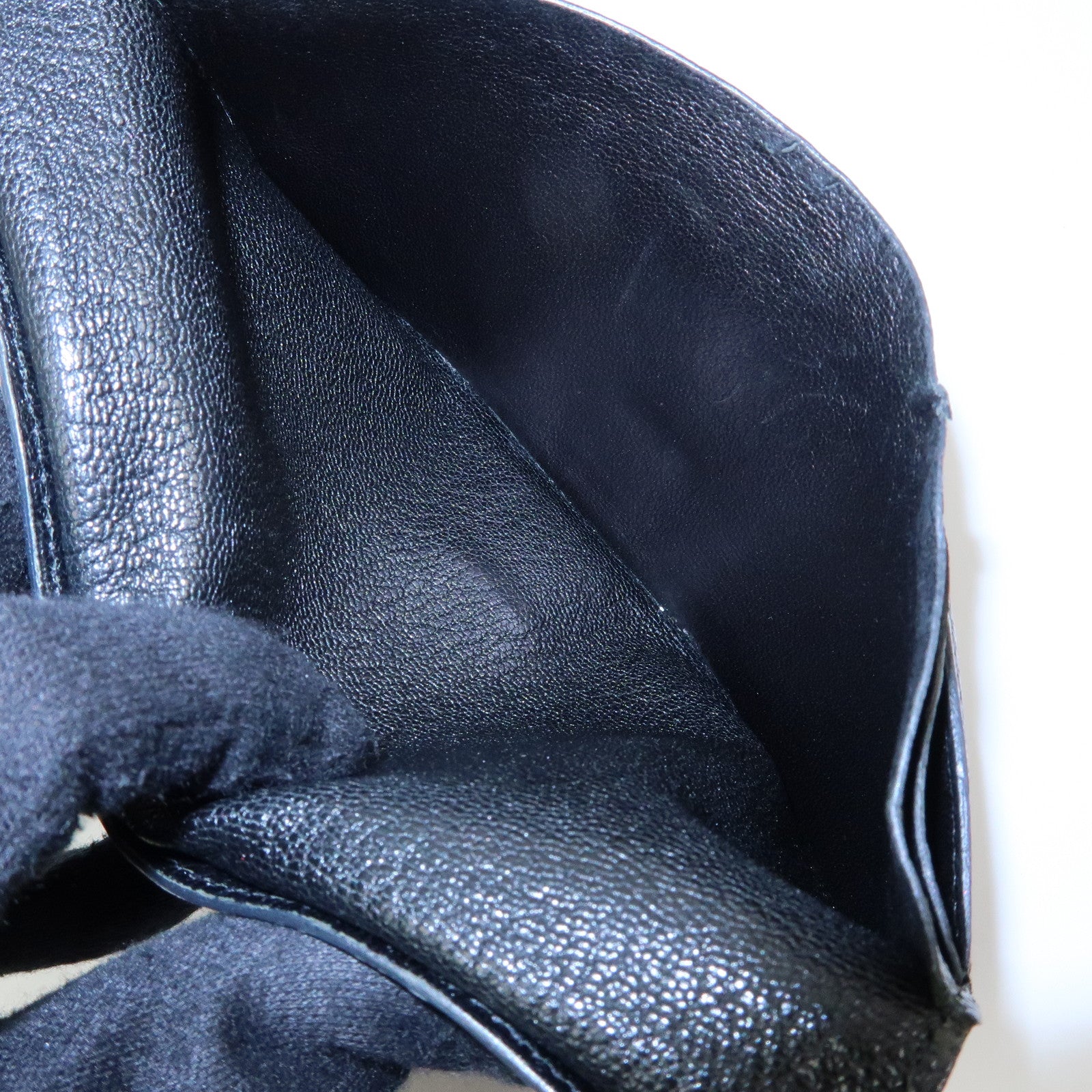 HERMES Bﾃｩarn Classic Chevre Long Wallet □I Stamped Black