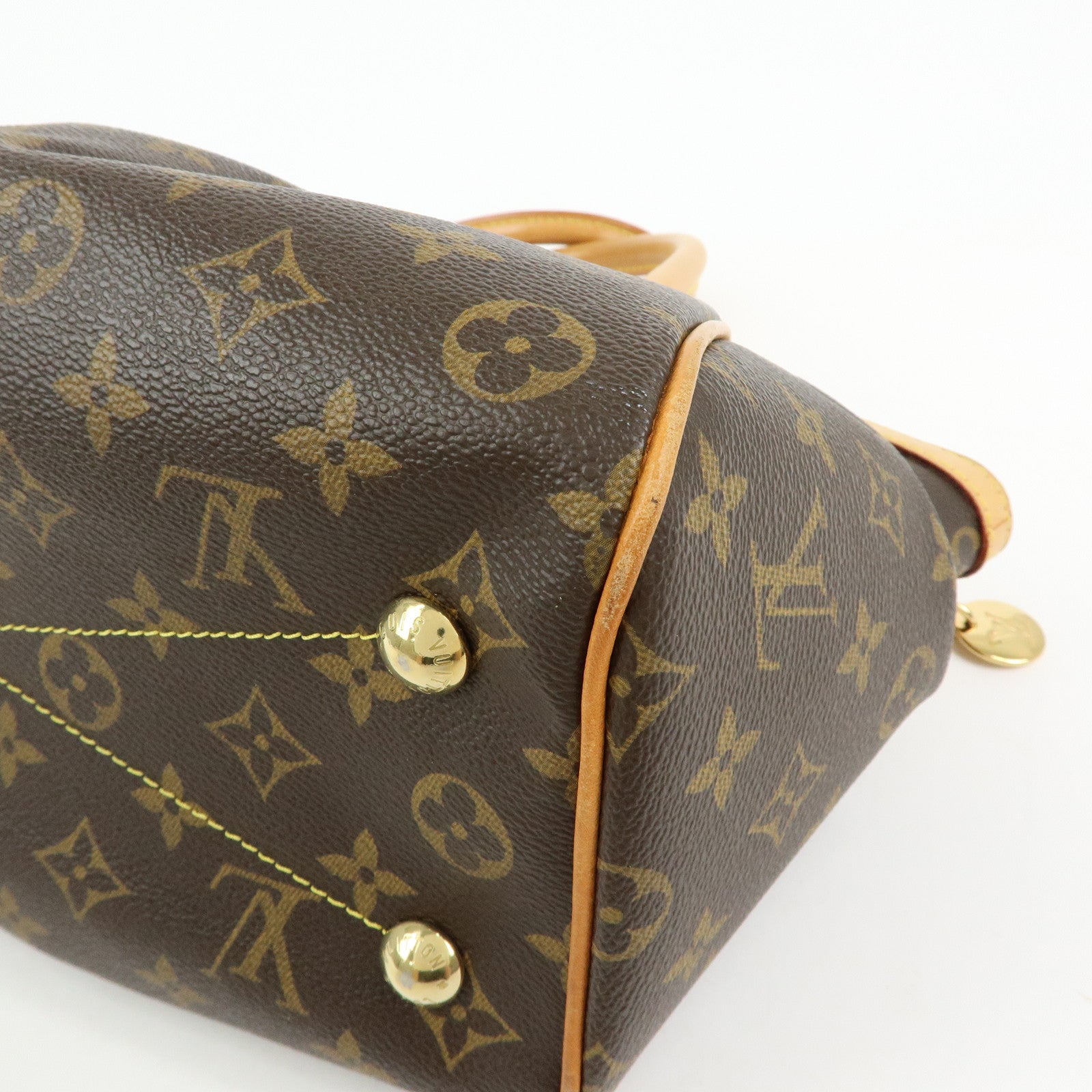 Louis Vuitton Monogram Tivoli PM Hand Bag Shoulder Bag Brown M40143