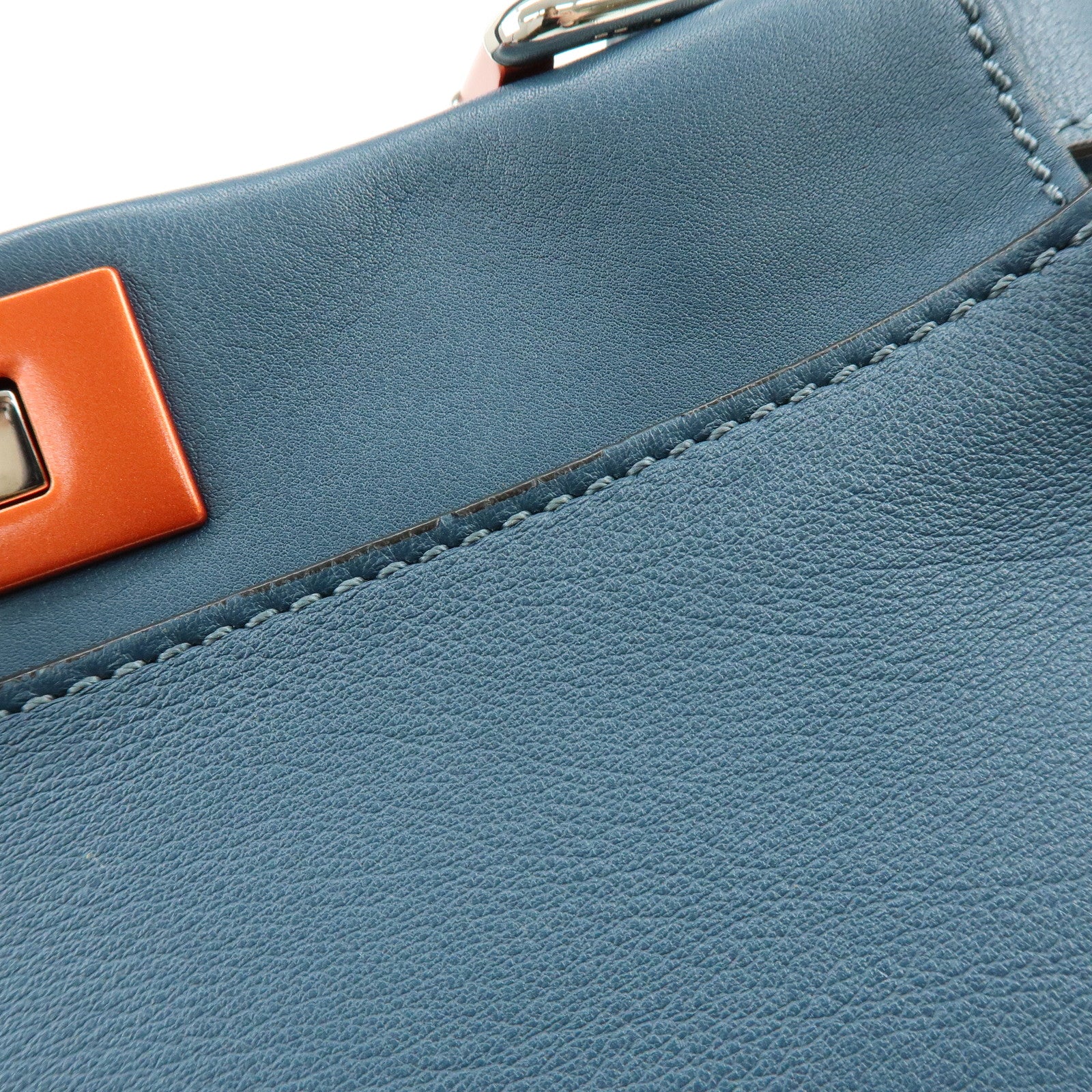 FENDI Peekaboo Calf Leather 2Way Bag Hand Bag Shoulder Bag 8BN290