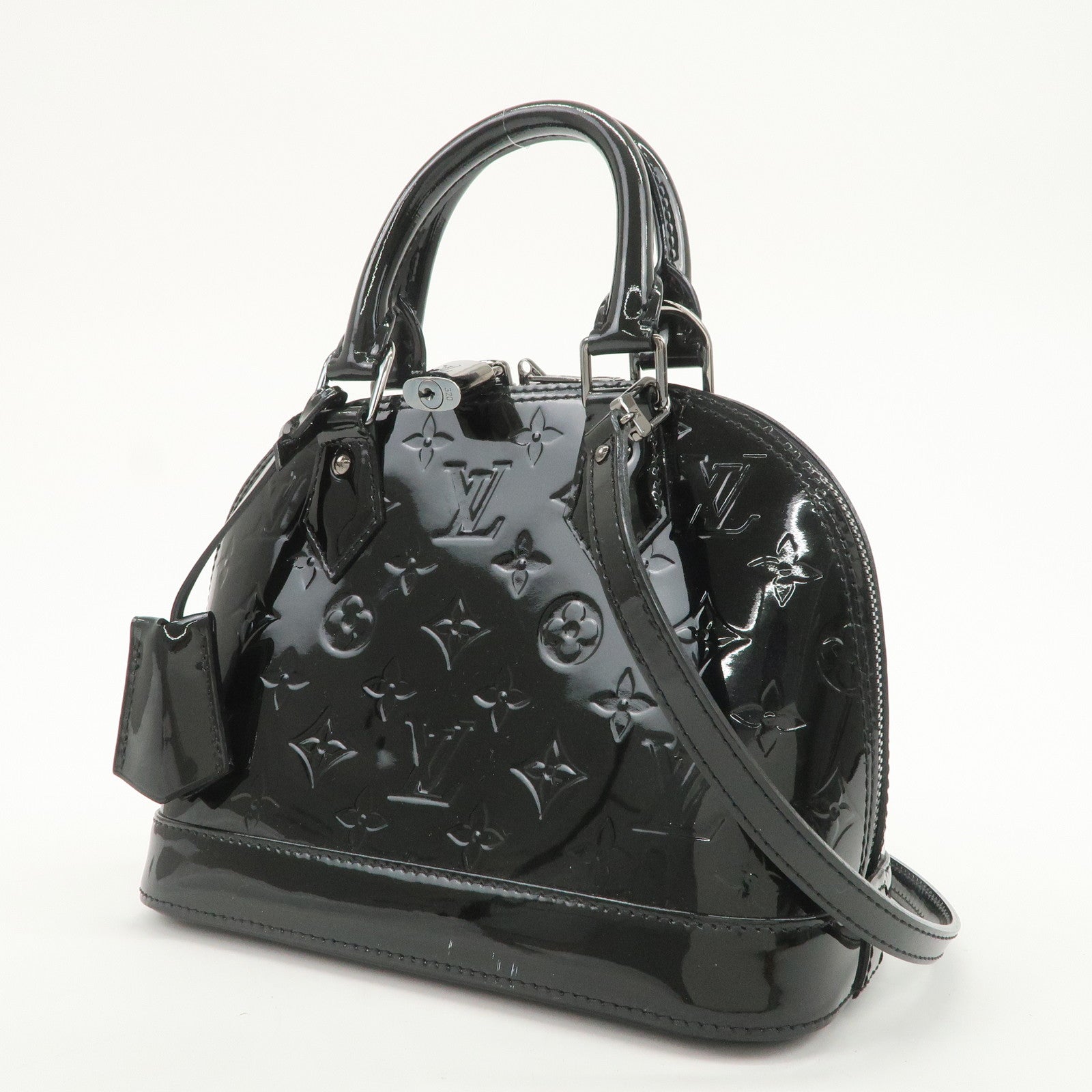 Louis Vuitton Monogram Vernis Alma BB 2Way Hand Bag M90063