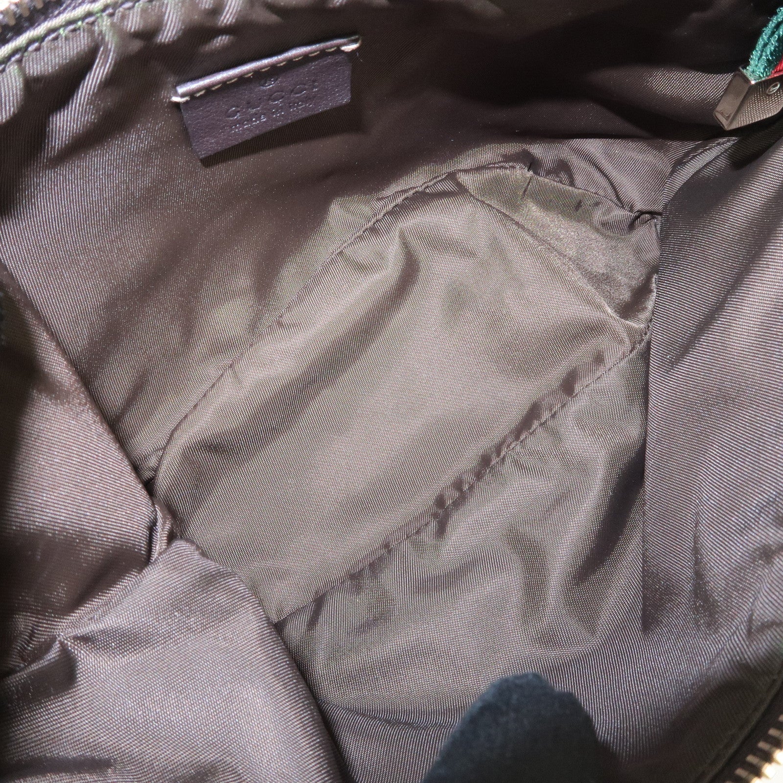 GUCCI Sherry GG Canvas Leather Shoulder Bag Beige Brown 224093 Used