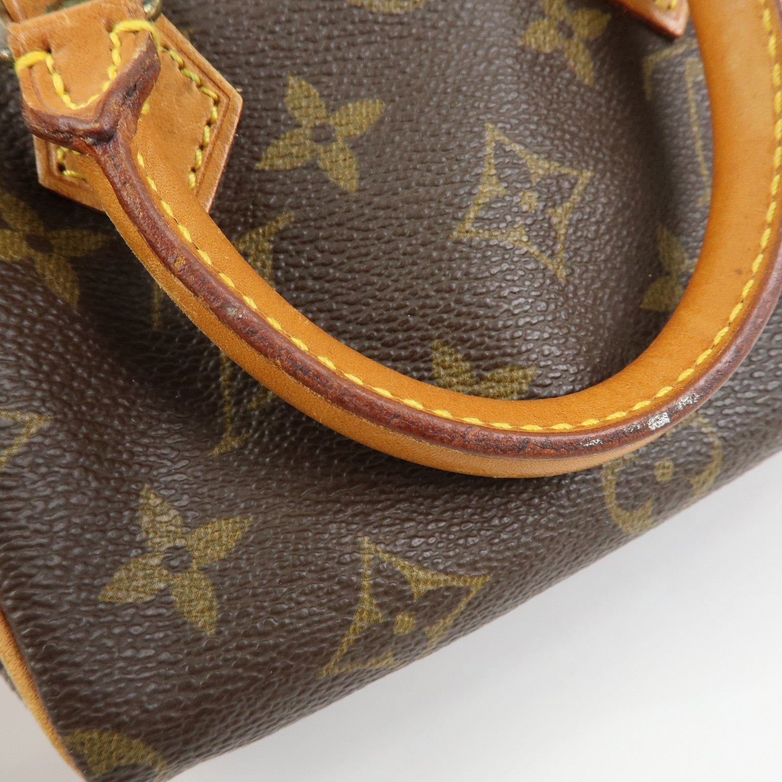 Louis Vuitton Monogram Canvas Mini Speedy Hand Bag Brown M41534