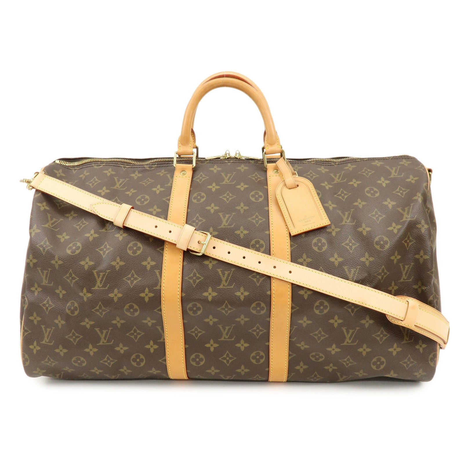 Louis Vuitton Monogram Keep All Bandouliere 55 Boston Bag M41414