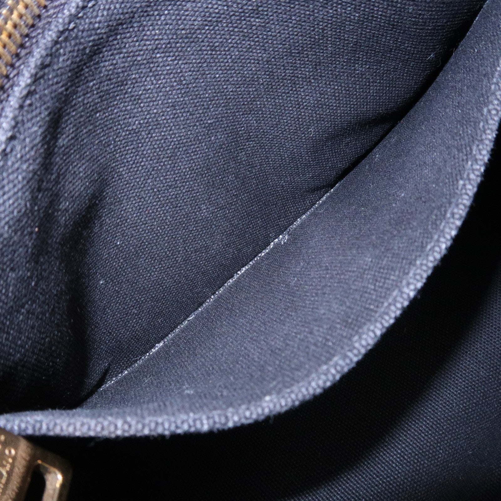 PRADA Canapa Mini Triangle Logo Canvas 2Way Hand Bag Black 1BG439