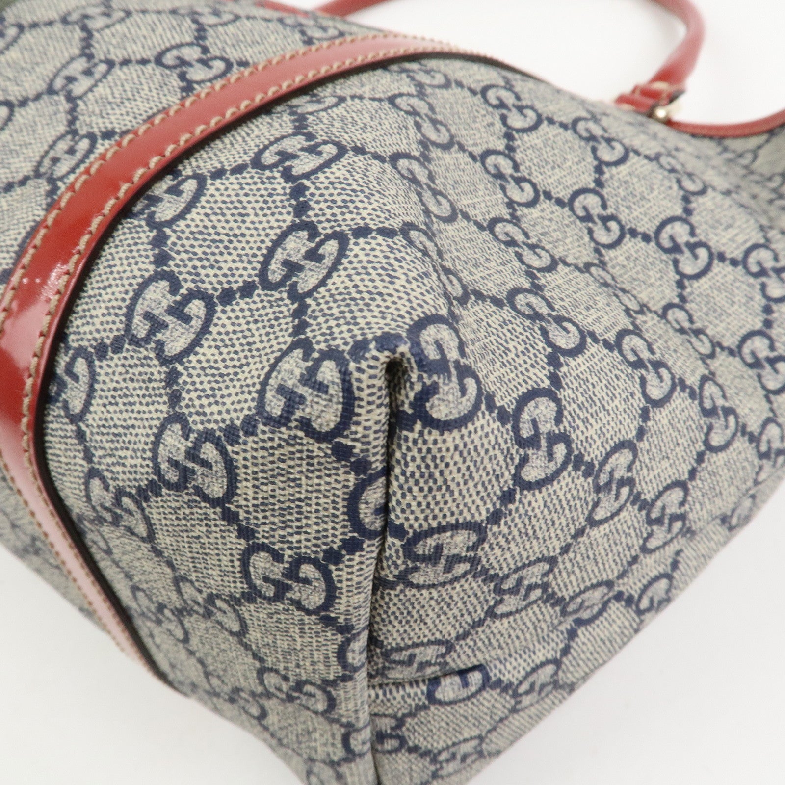 GUCCI JOY Collection GG Supreme PVC Patent Leather Tote Bag 197953