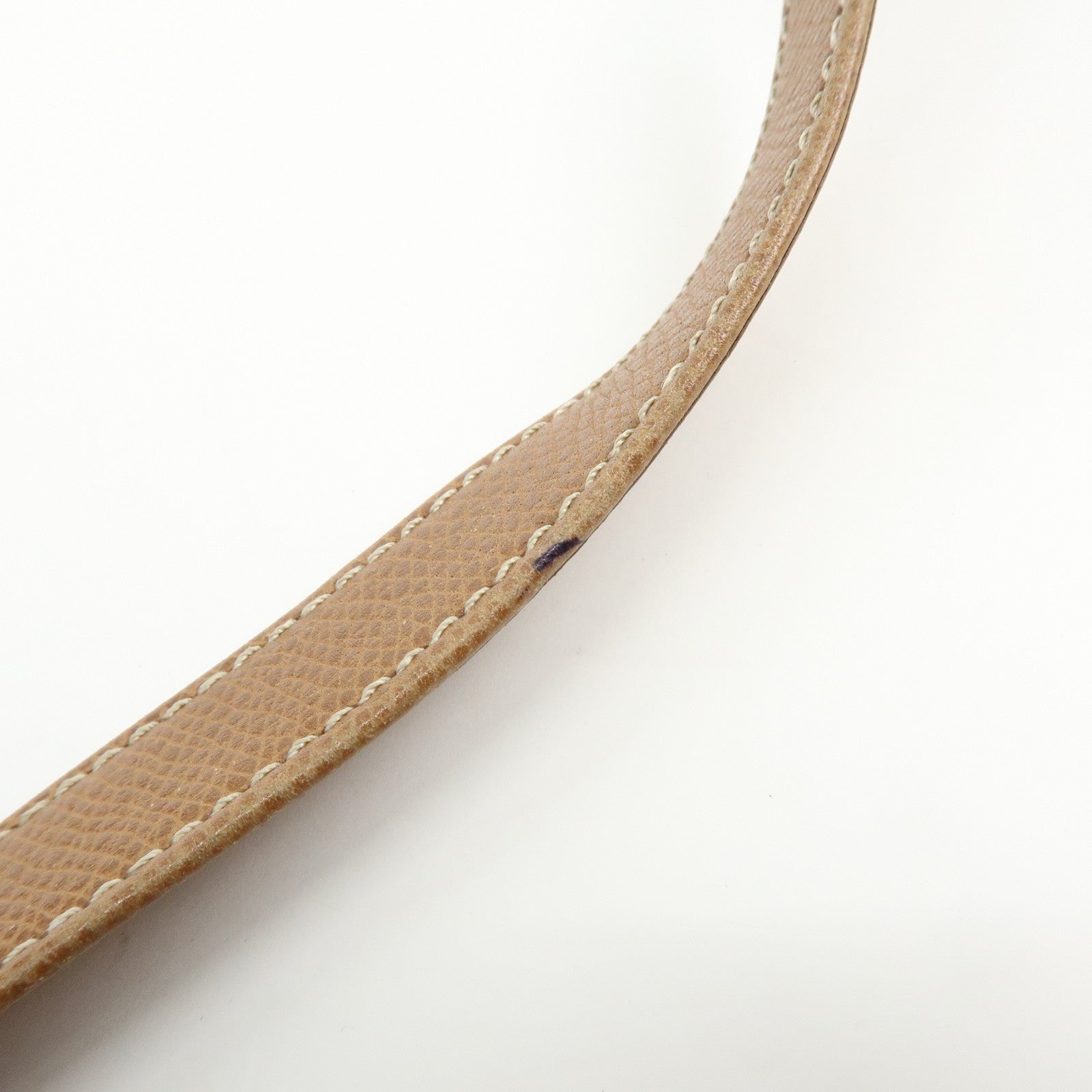 LOEWE Anagarm Leather Drawstring Shoulder Bag Brown