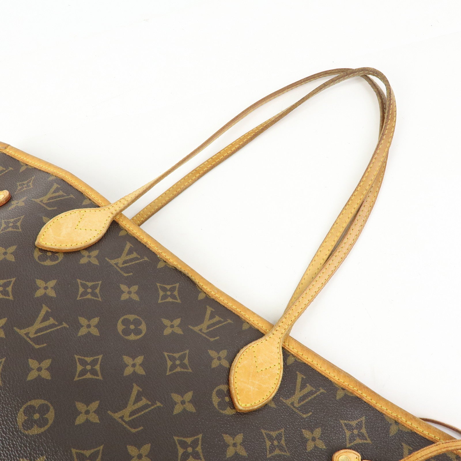 Louis Vuitton Monogram Neverfull MM Tote Shoulder Bag Brown M40156