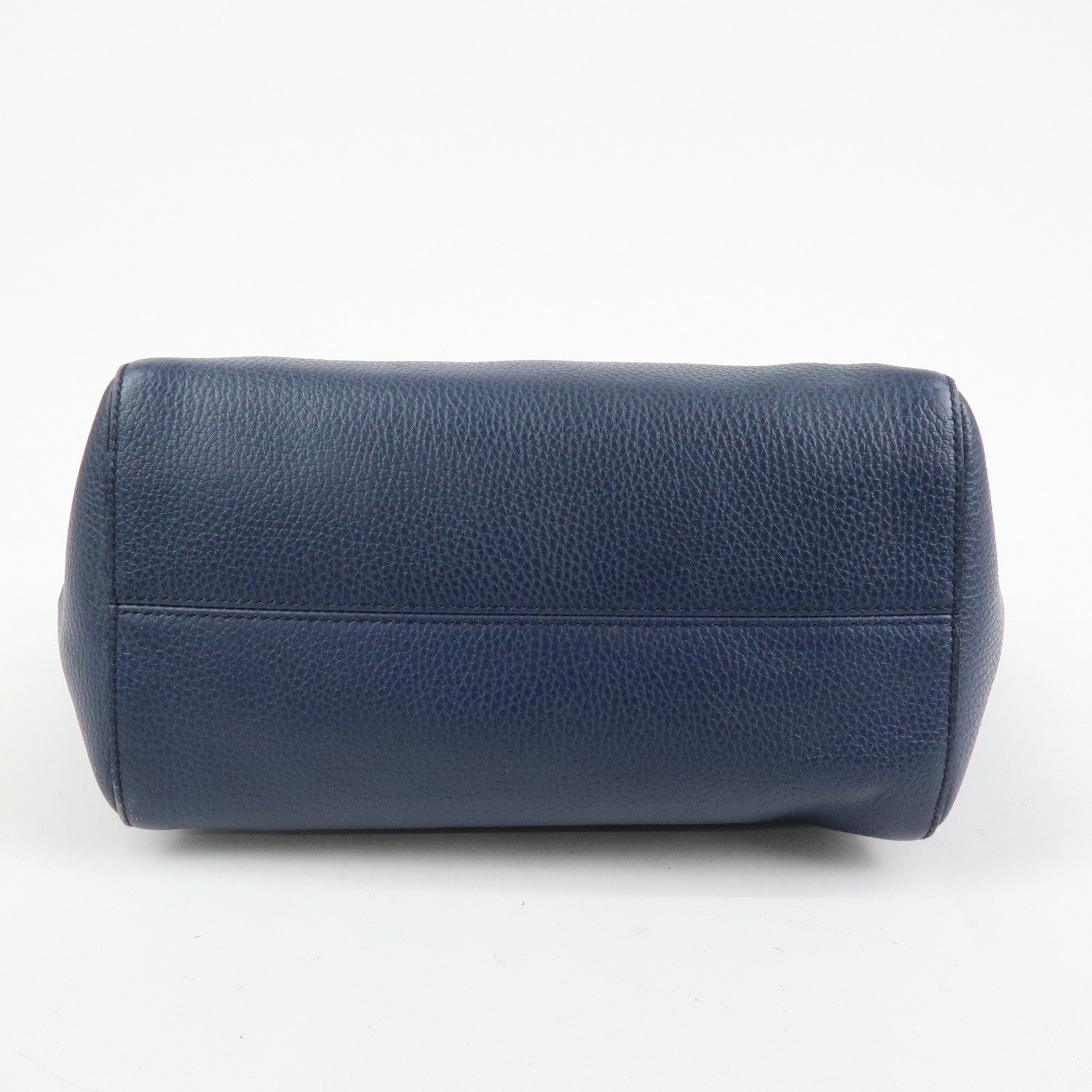 GUCCI Swing Leather Tote Bag Shoulder Bag Navy 354408