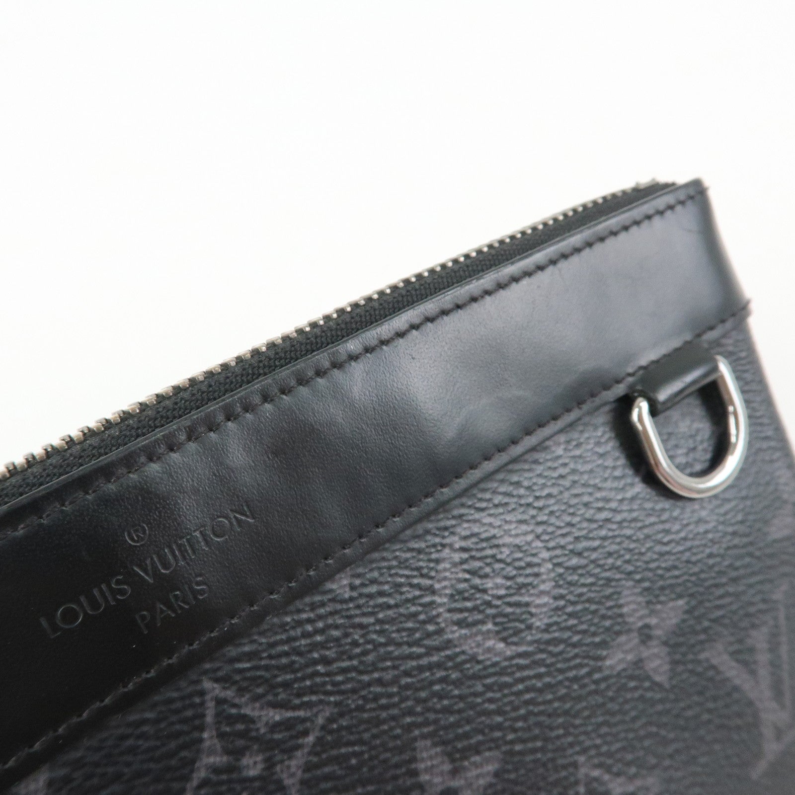 Louis Vuitton Monogram Eclips Pochette Discovery PM Pouch M44323