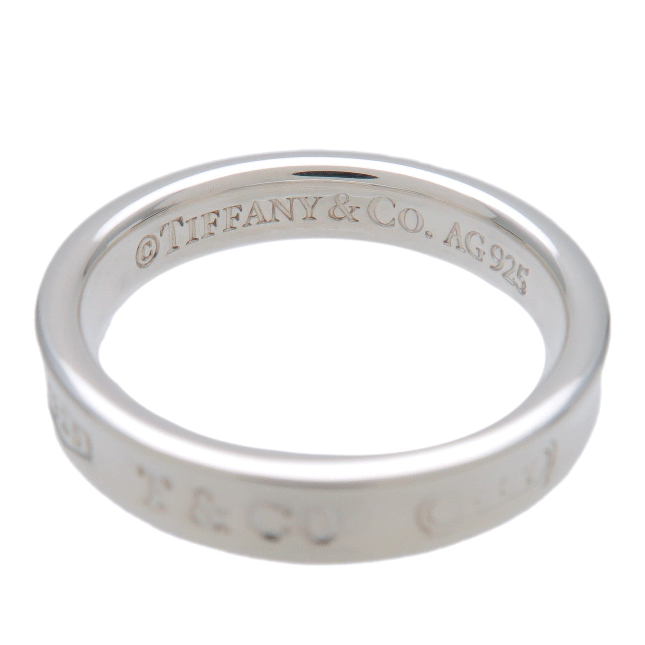 Tiffany & Co 1837 Narrow Ring Small SV925 Silver US7 EU54 HK13.5