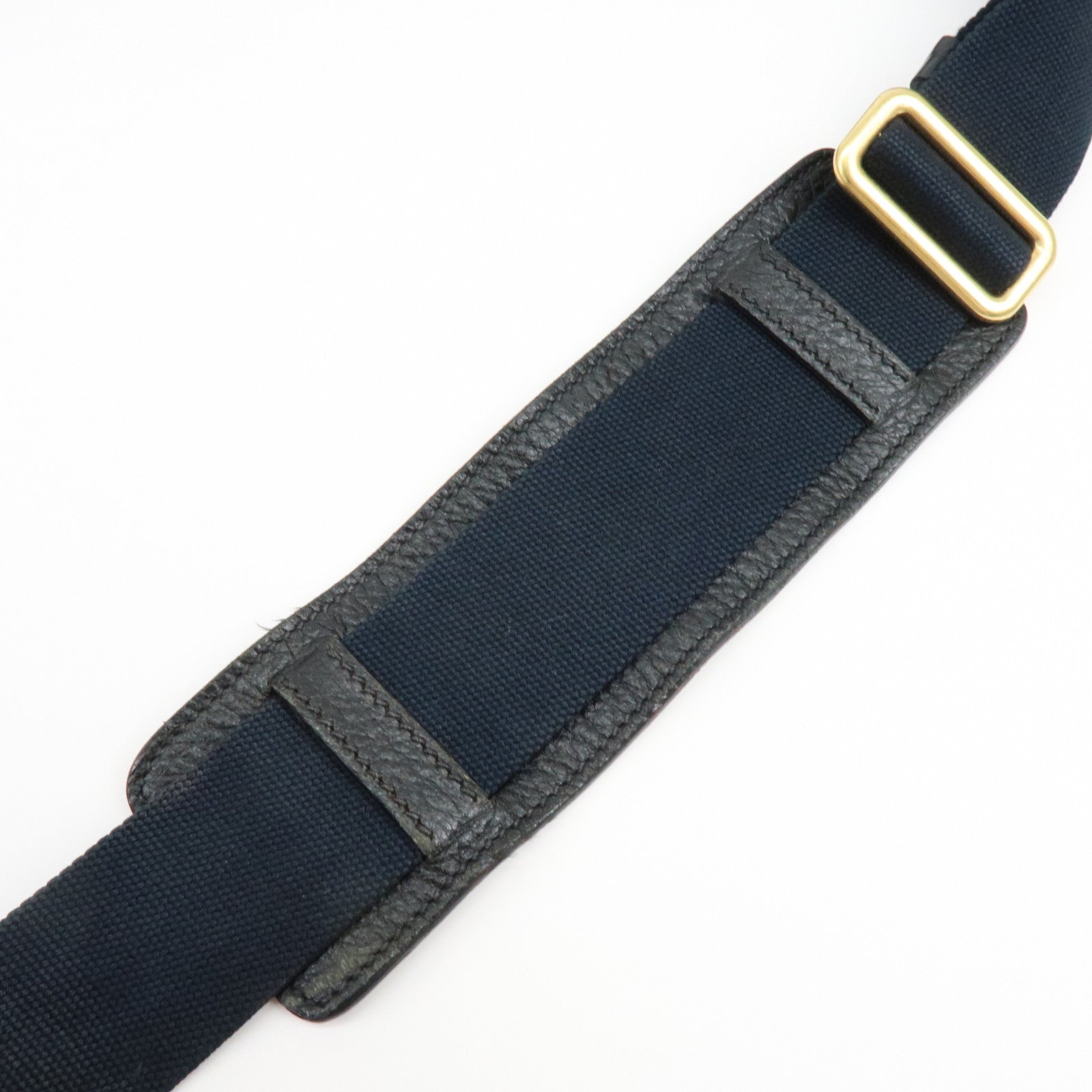 PRADA Logo Leather Shoulder Bag Crossbody Bag Black VA0638