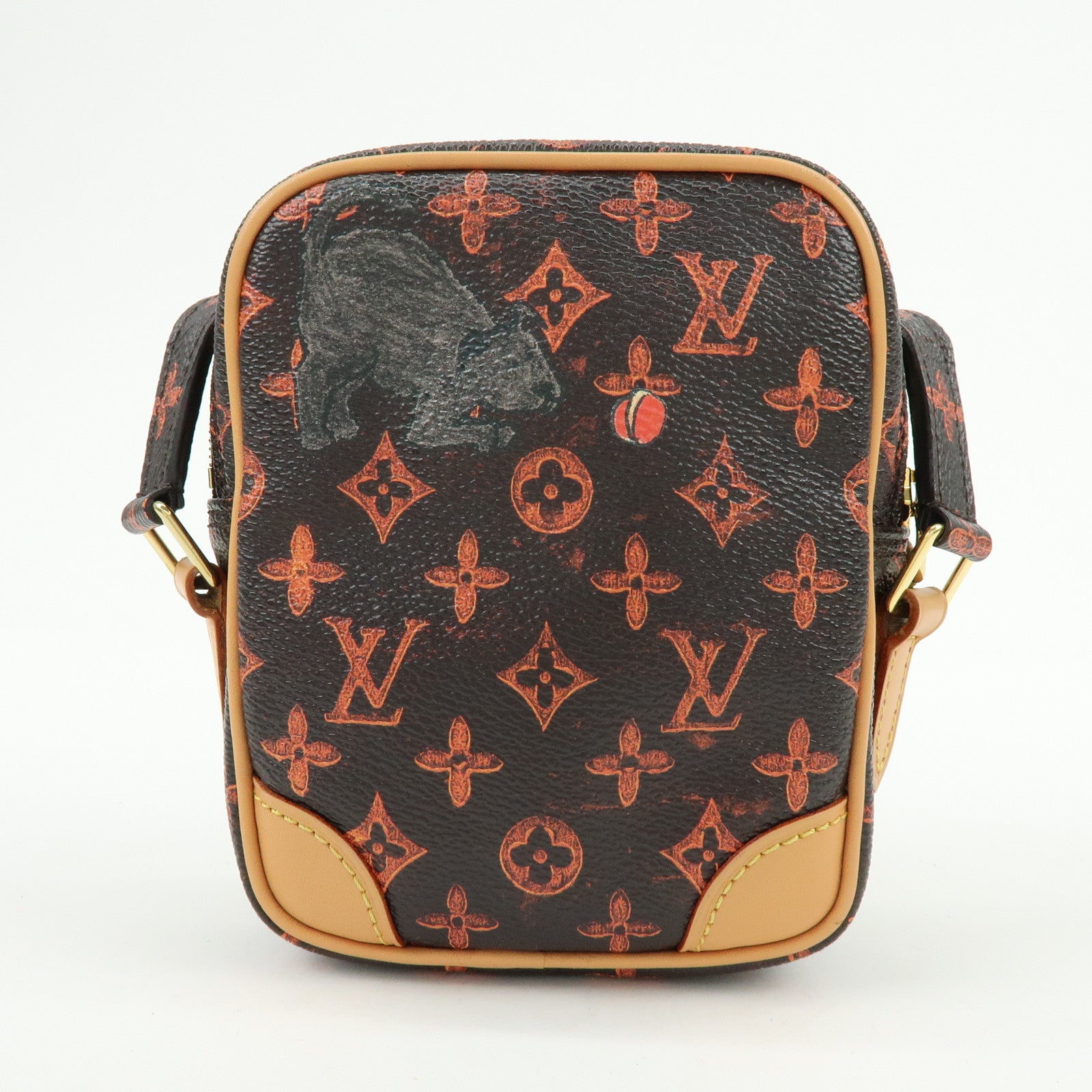 Louis Vuitton Catogram Paname Shoulder Bag Crossbody Brown M44399