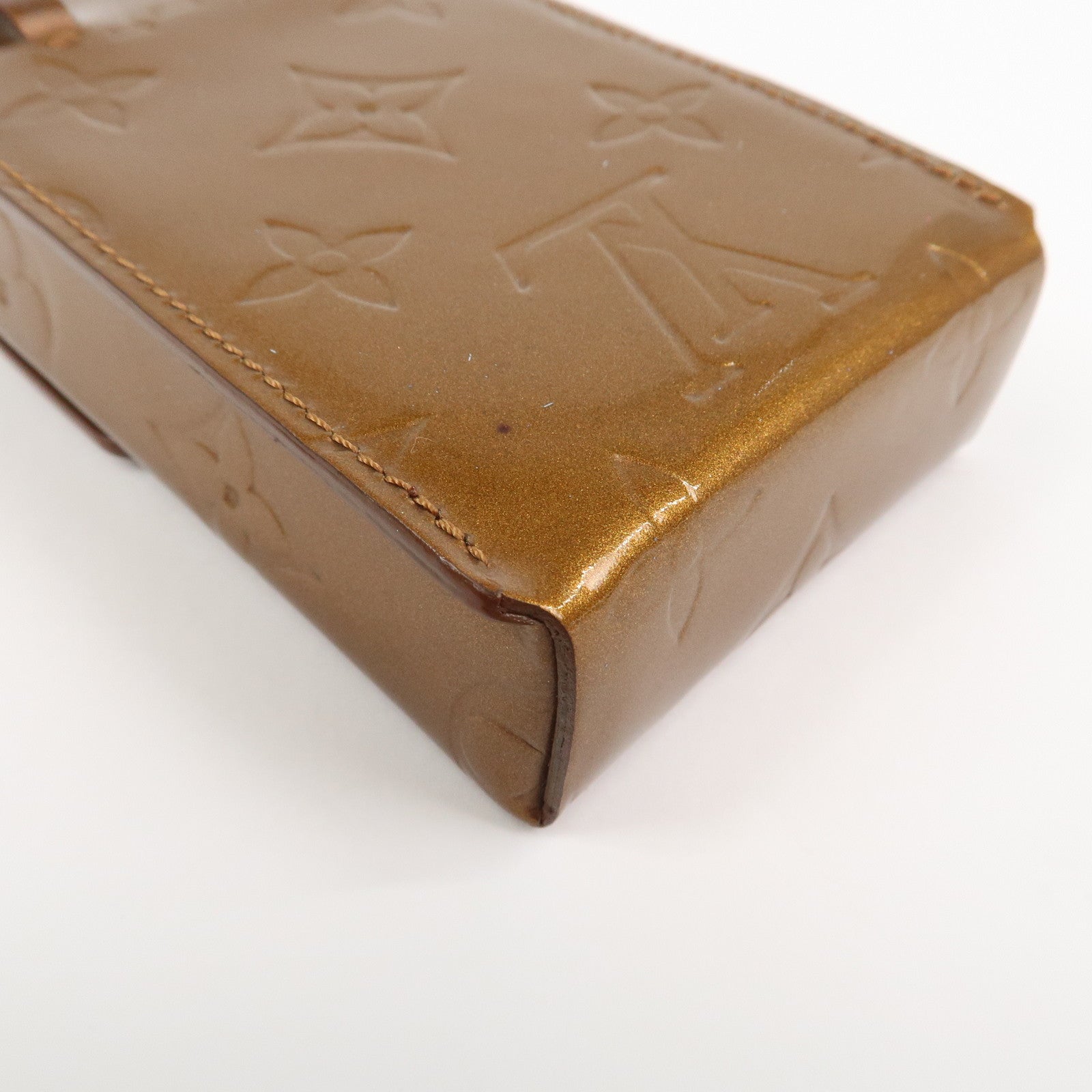 Louis Vuitton Monogram Vernis Leather Cigarette Case Bronze M91156