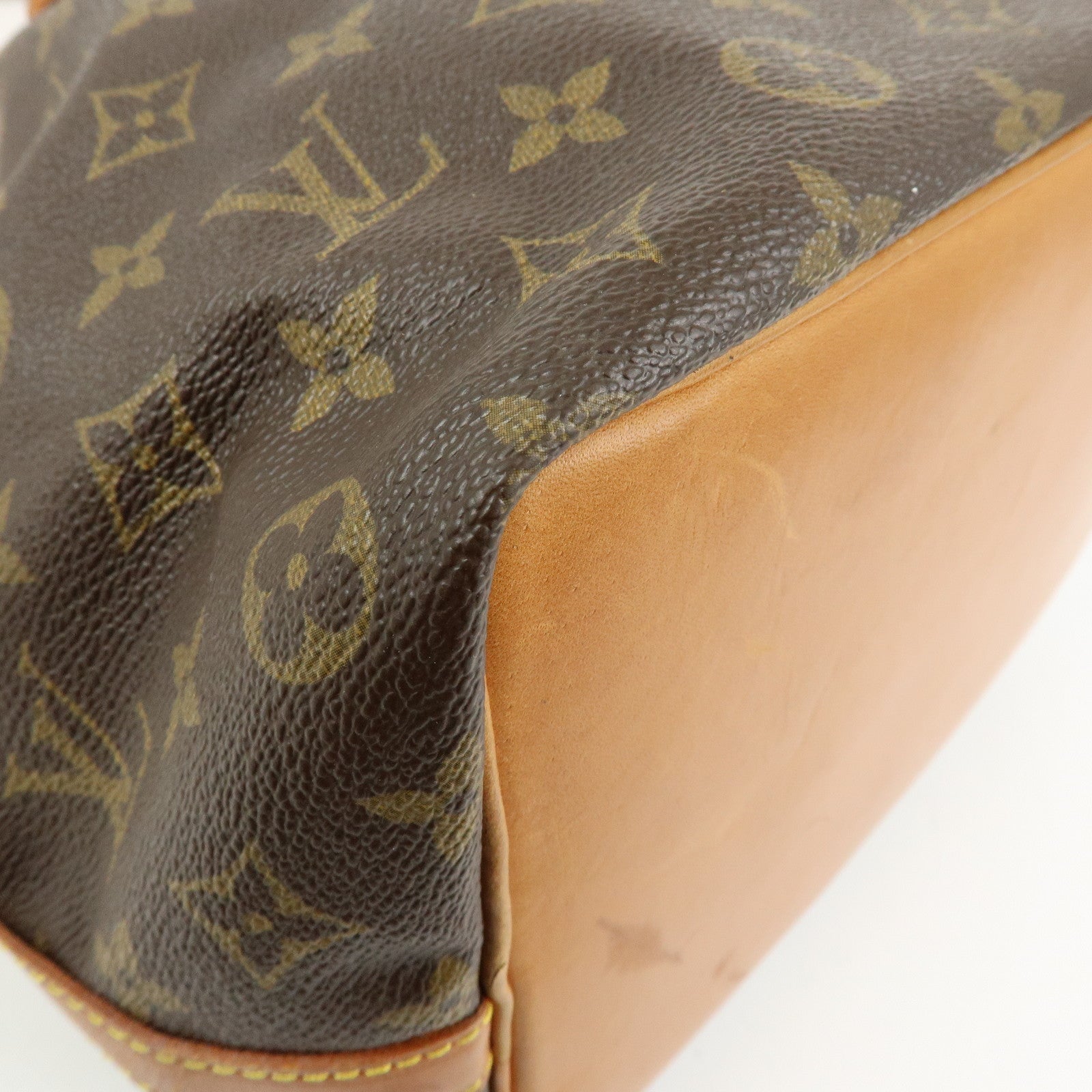 Louis Vuitton Monogram Petit Noe Canvas Shoulder Bag Brown M42226