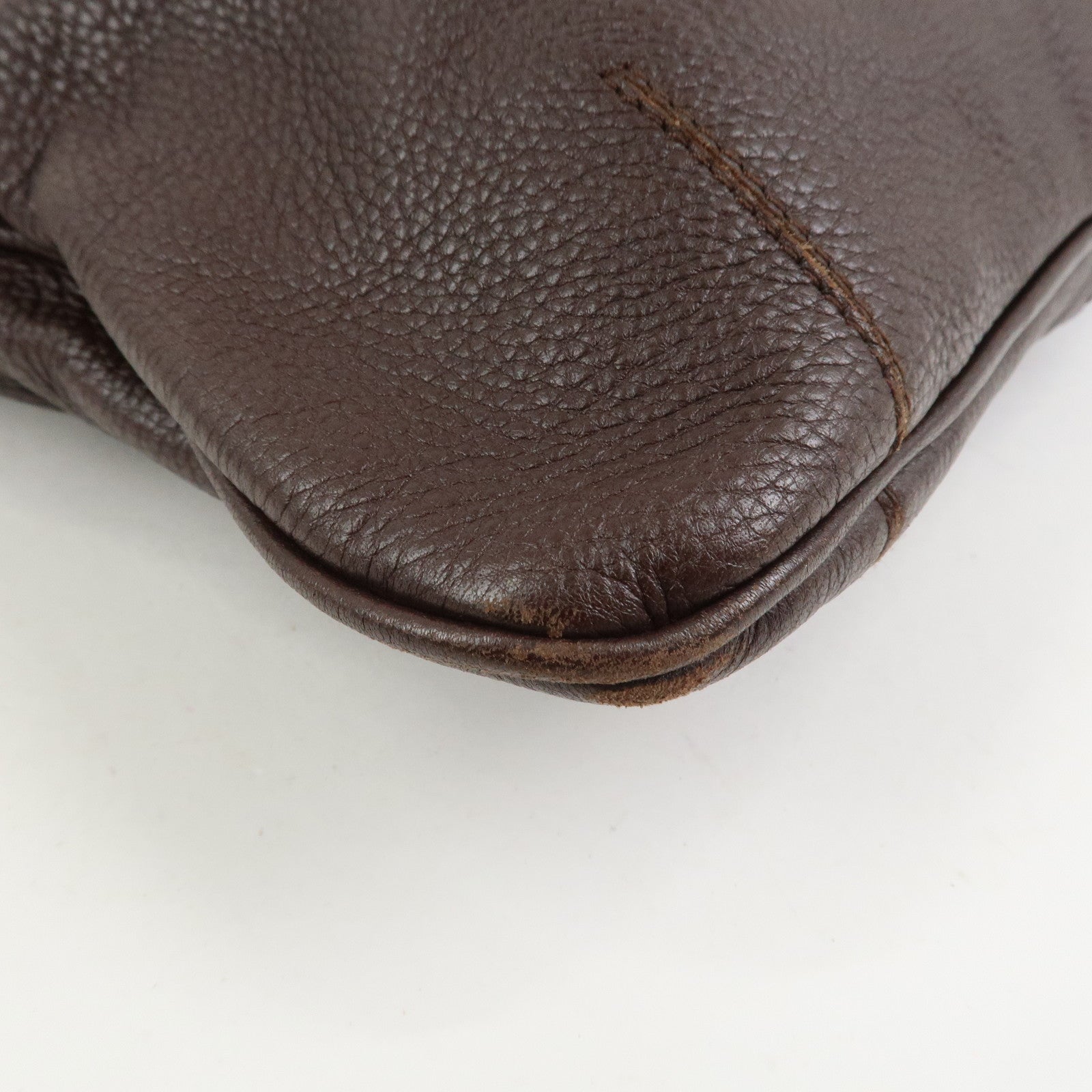 BOTTEGA VENETA Cervo Leather 2WAY Bag Shoulder Bag Hand Bag Brown