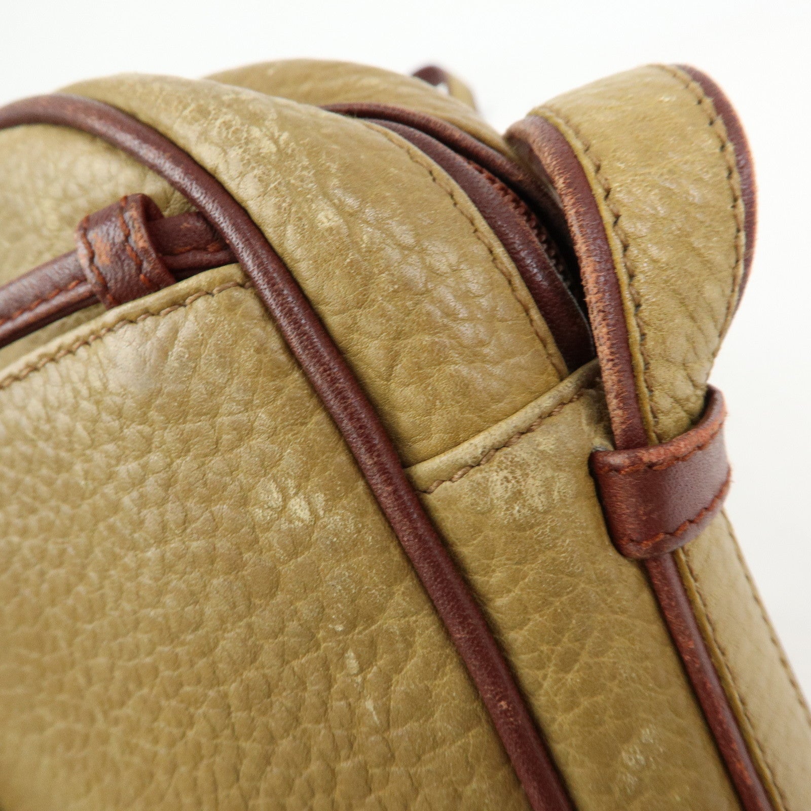 Cartier Must de Cartier Leather Shoulder Bag Crossbody Bag Beige