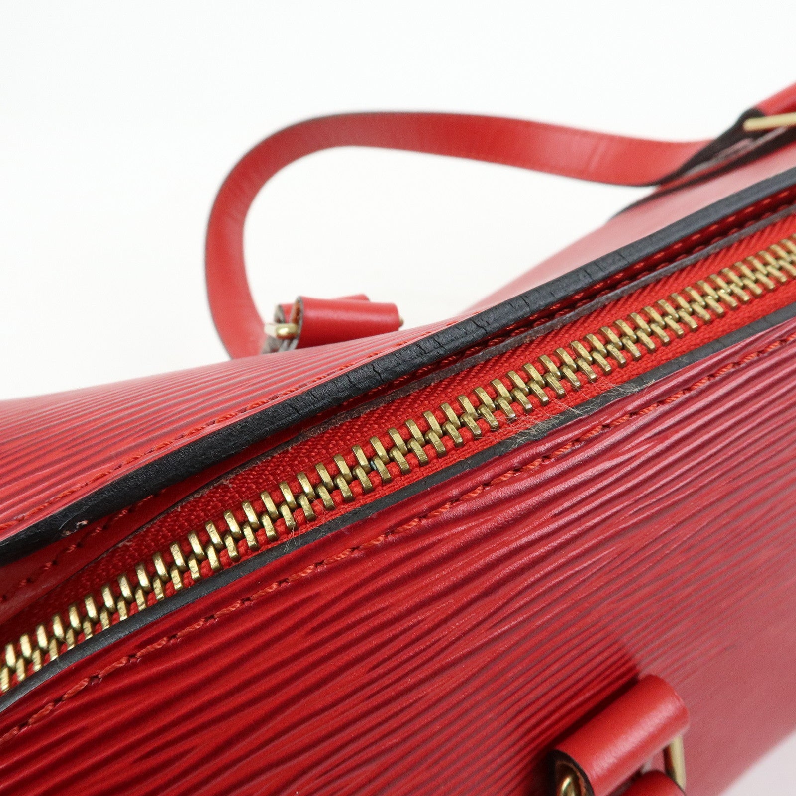 Louis Vuitton Epi Soufflot Hand Bag Castillian Red M52227