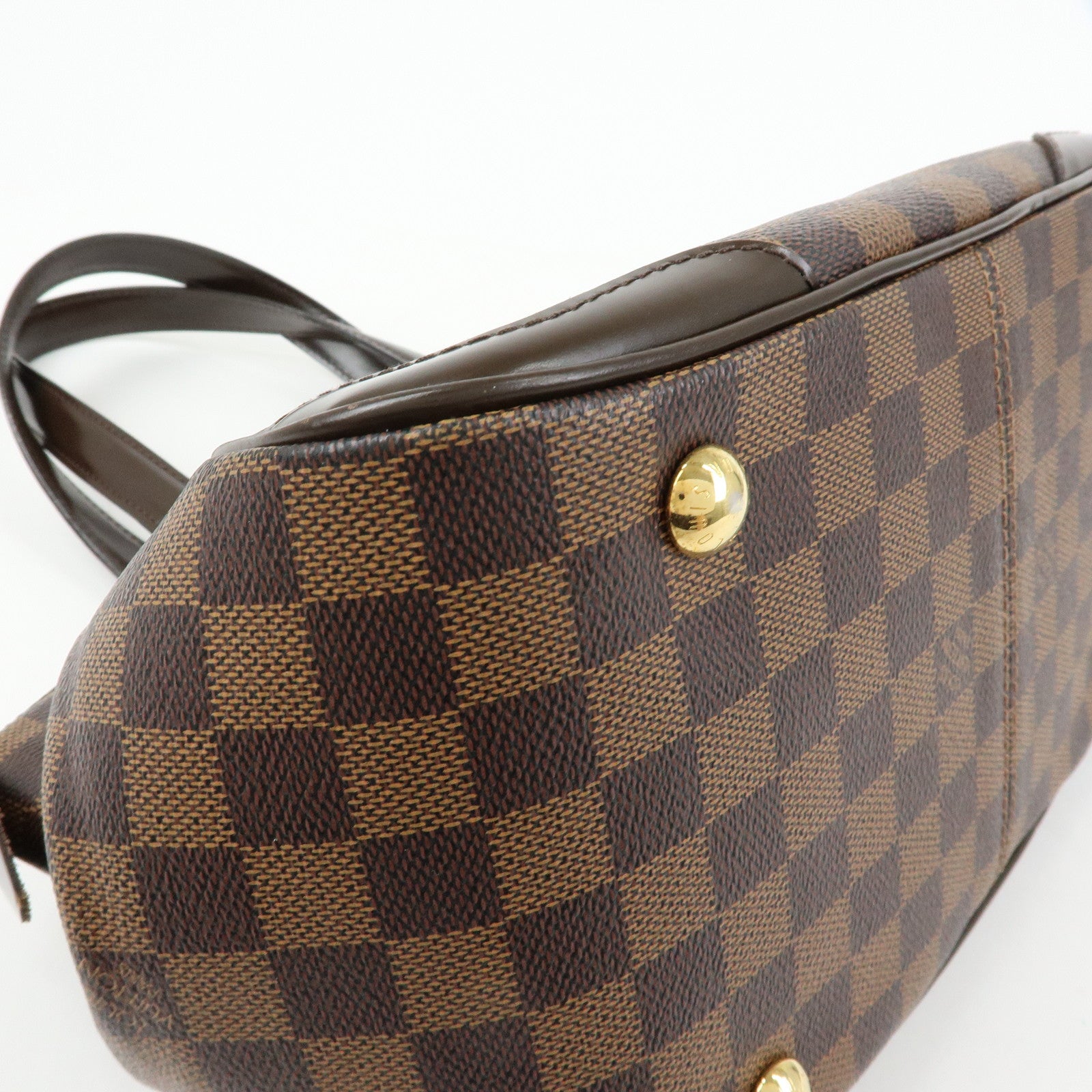 Louis Vuitton Damier Ebene Verona PM Hand Bag Brown N41117