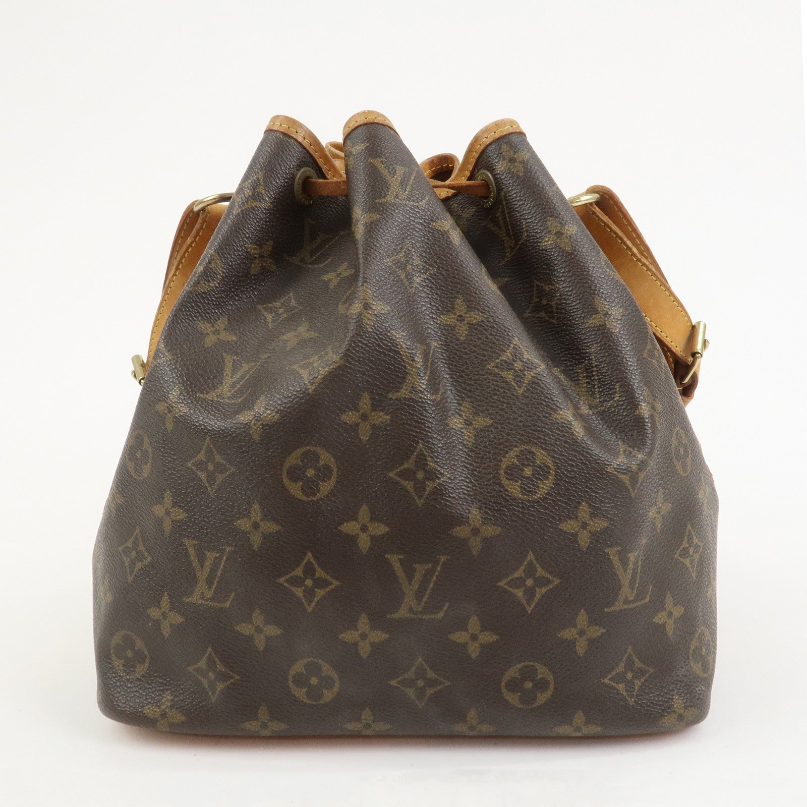 Louis Vuitton Monogram Petit Noe Shoulder Bag Brown M42226
