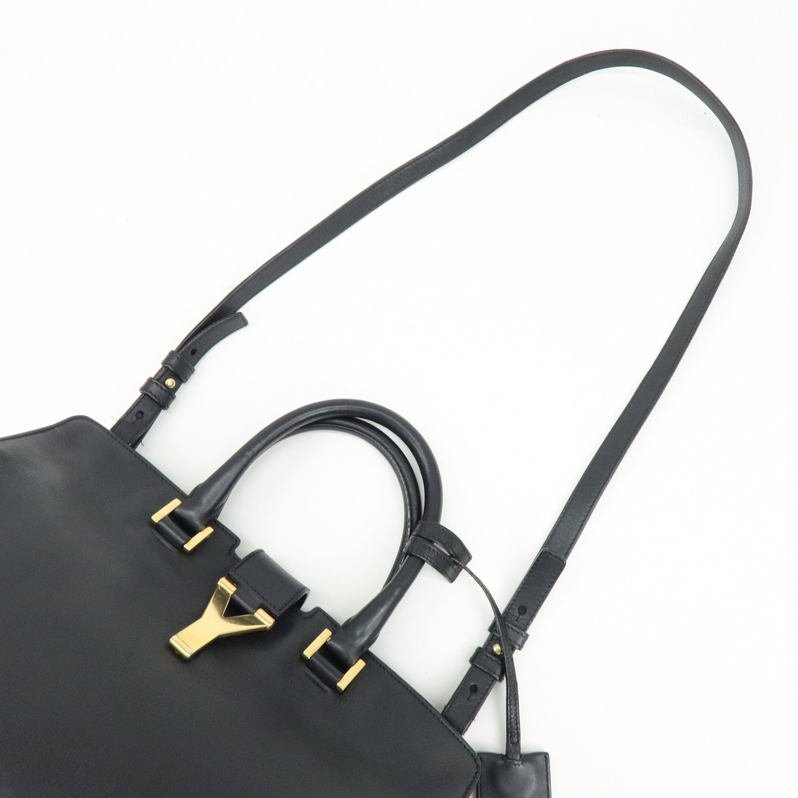 SAINT LAURENT PARIS Petit Cabas Y Line Leather 2Way Bag 311210