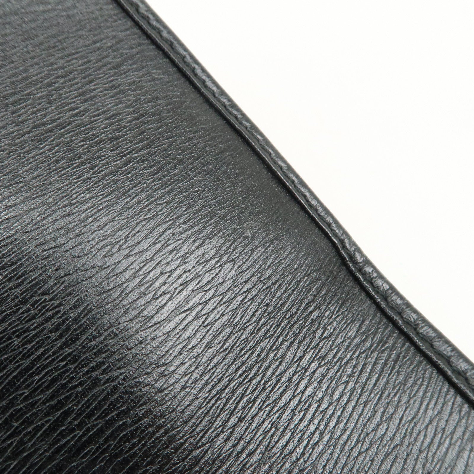 GUCCI Jackie Leather Hand Bag Black 01721